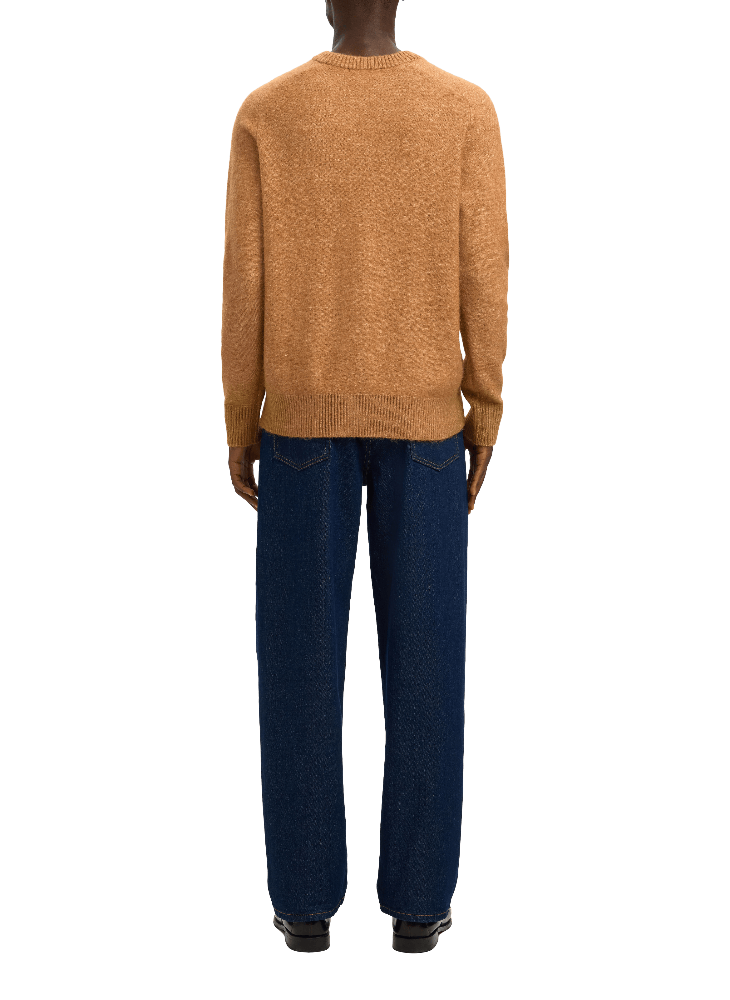 Cotton-blend jumper SELECTED Brown