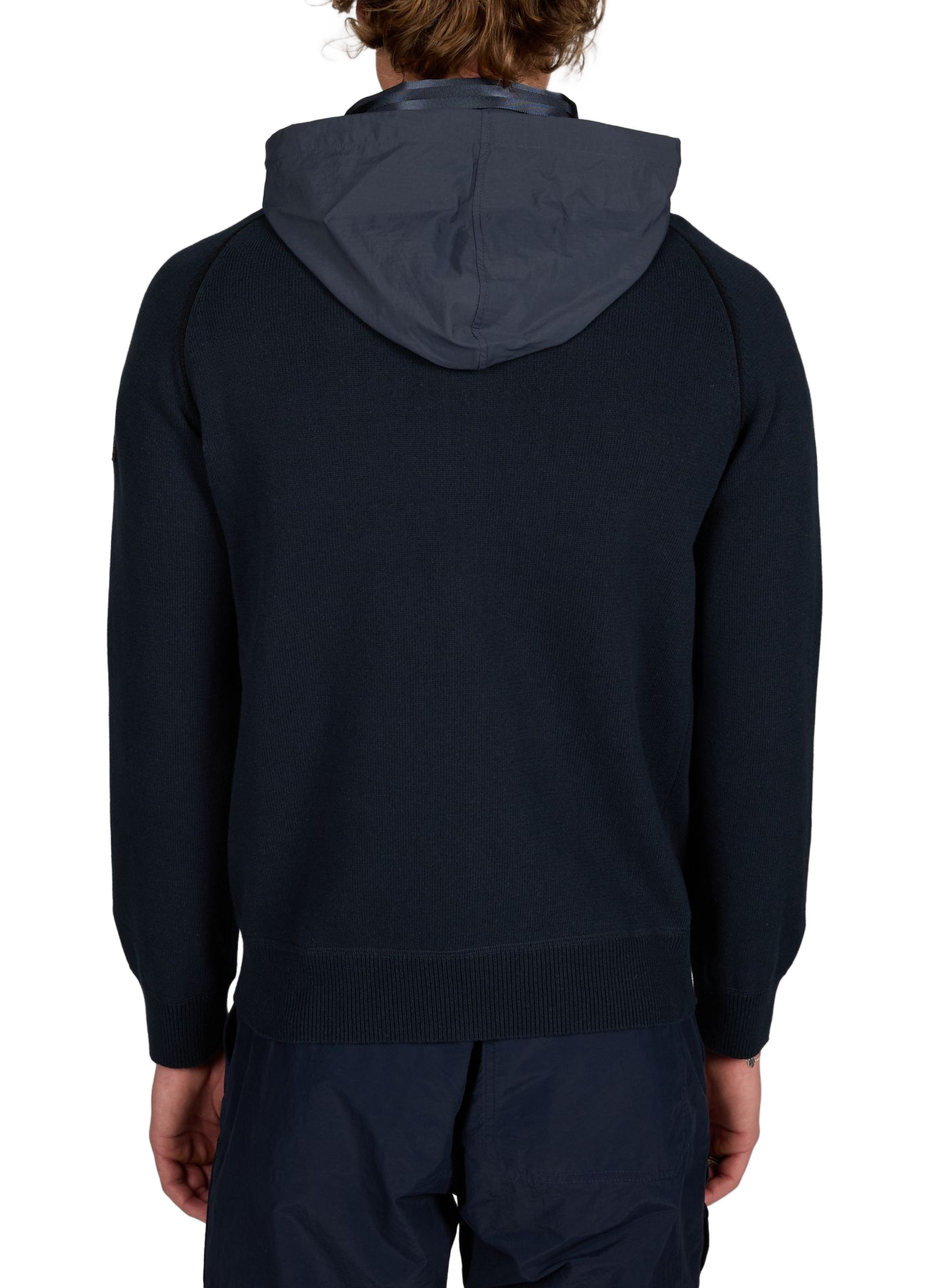 Retractable cotton hoodie PARAJUMPERS Blue