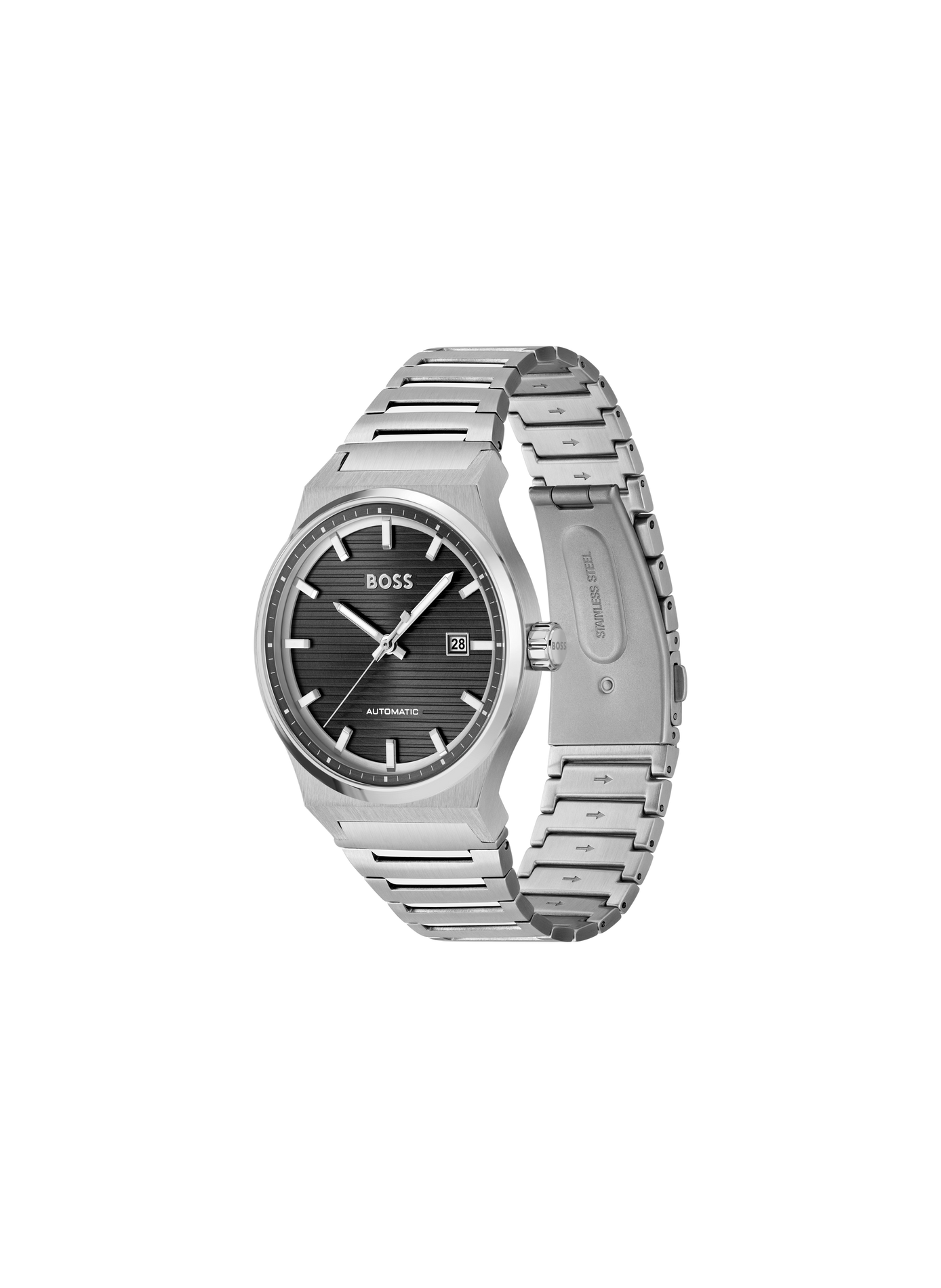 Automatische Uhr Candor Auto aus Edelstahl BOSS MONTRES Schwarz