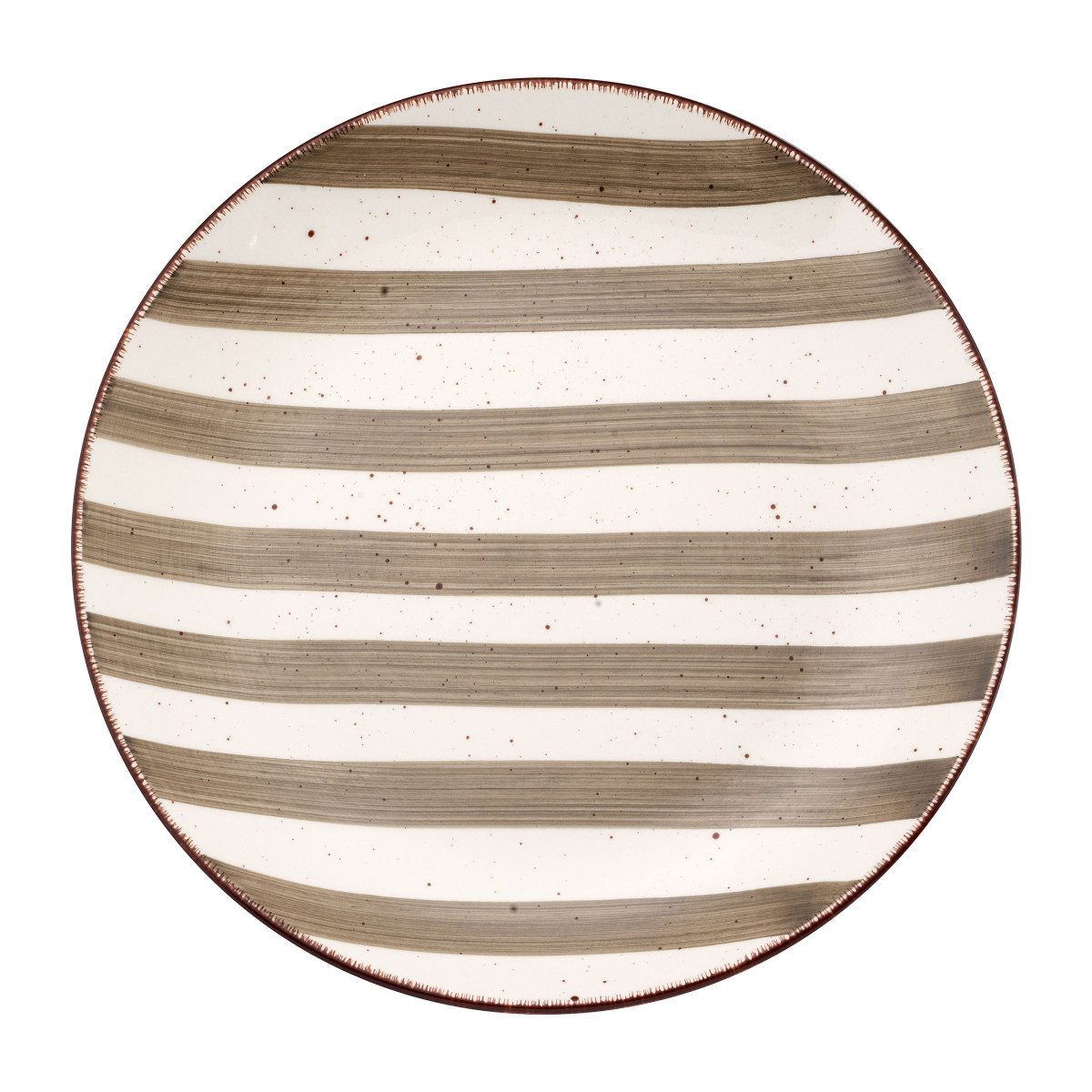 Rivage - assiette plate 27 cm (lot de 6) MEDARD DE NOBLAT Marron