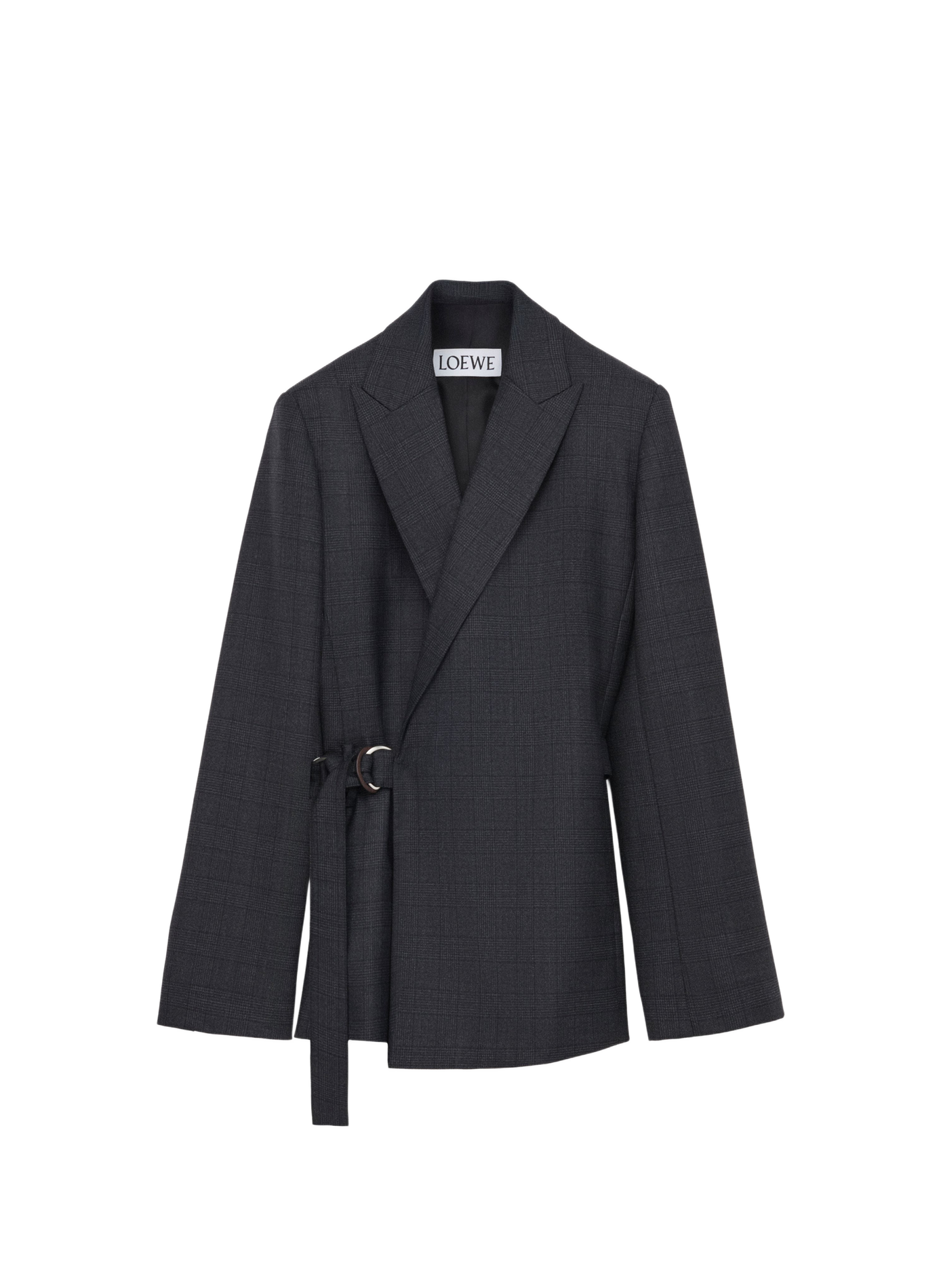 Tailored draped wool blazer LOEWE Grey