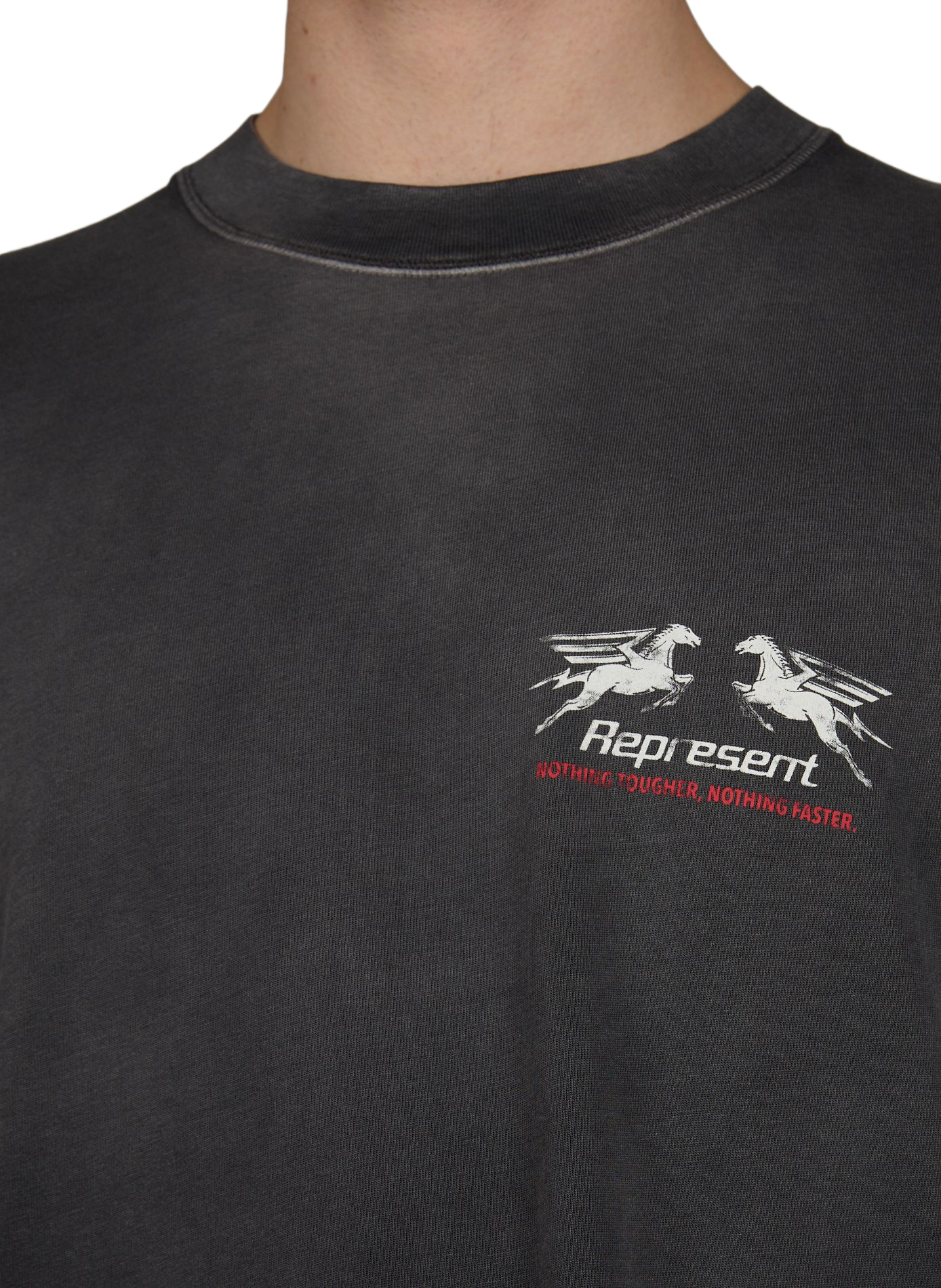 T-shirt imprimé en coton REPRESENT Gris