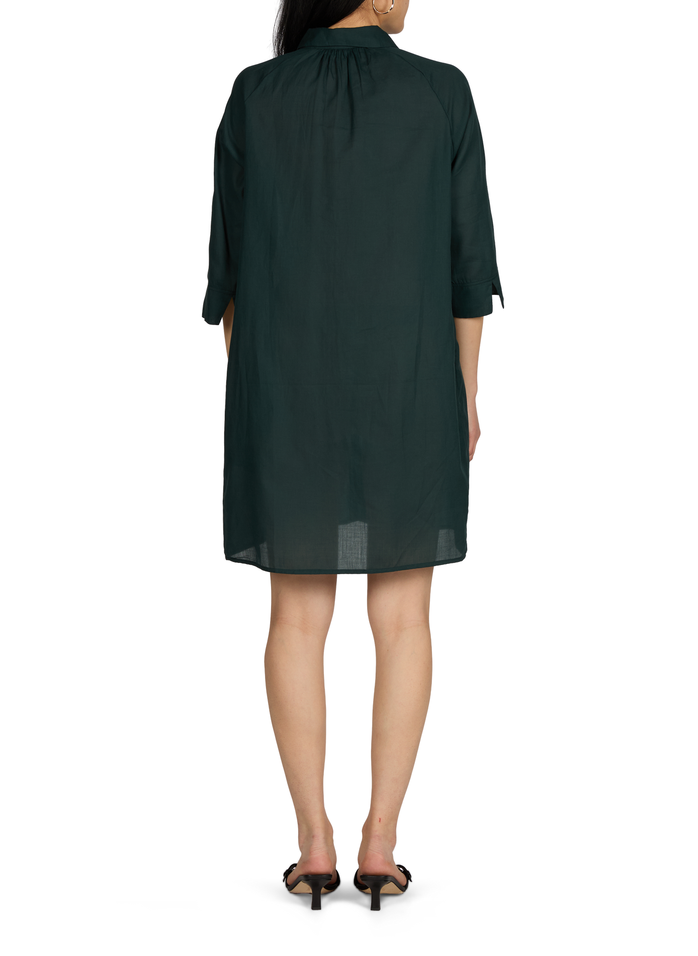 Cotton mini shirt dress  D NU D Green