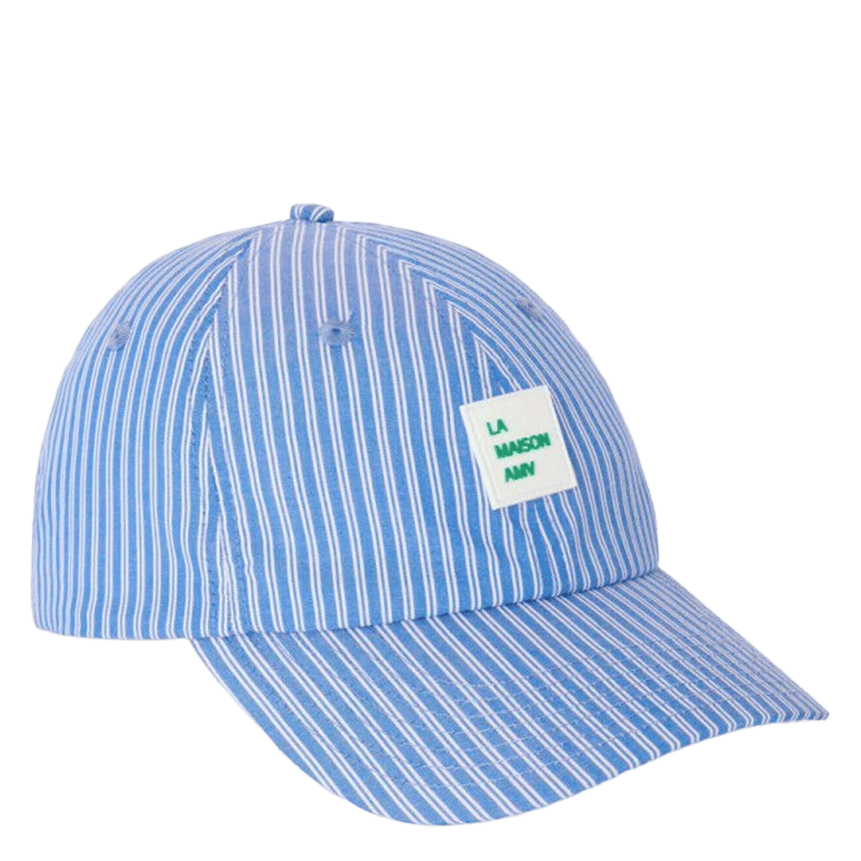Casquette rayée en coton zatybay AMERICAN VINTAGE Bleu