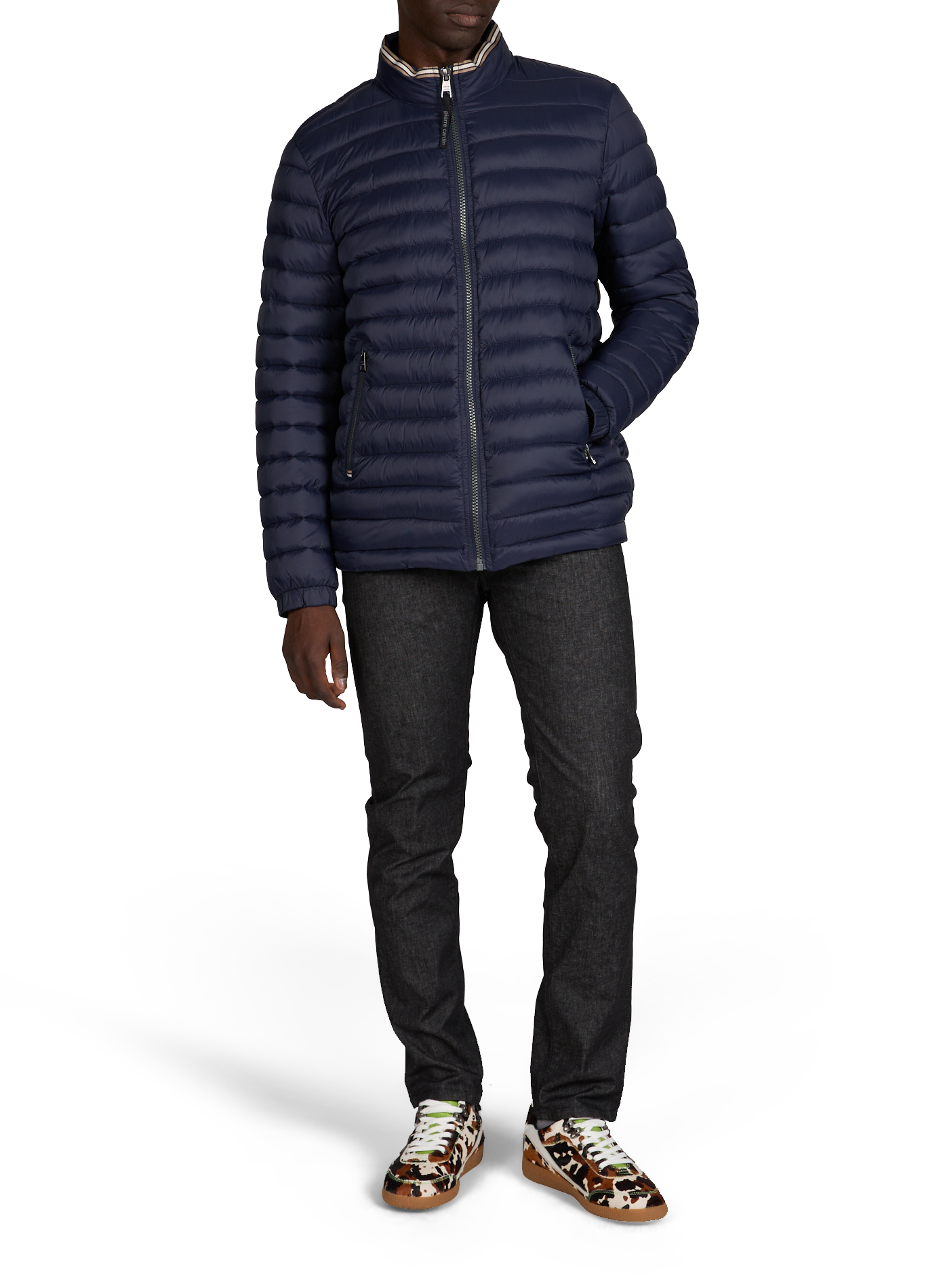 Piumino con collo a contrasto PIERRE CARDIN Blu