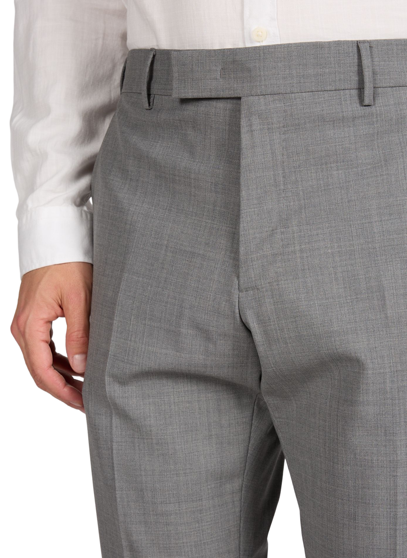 Straight pleated pants PT01 Grey