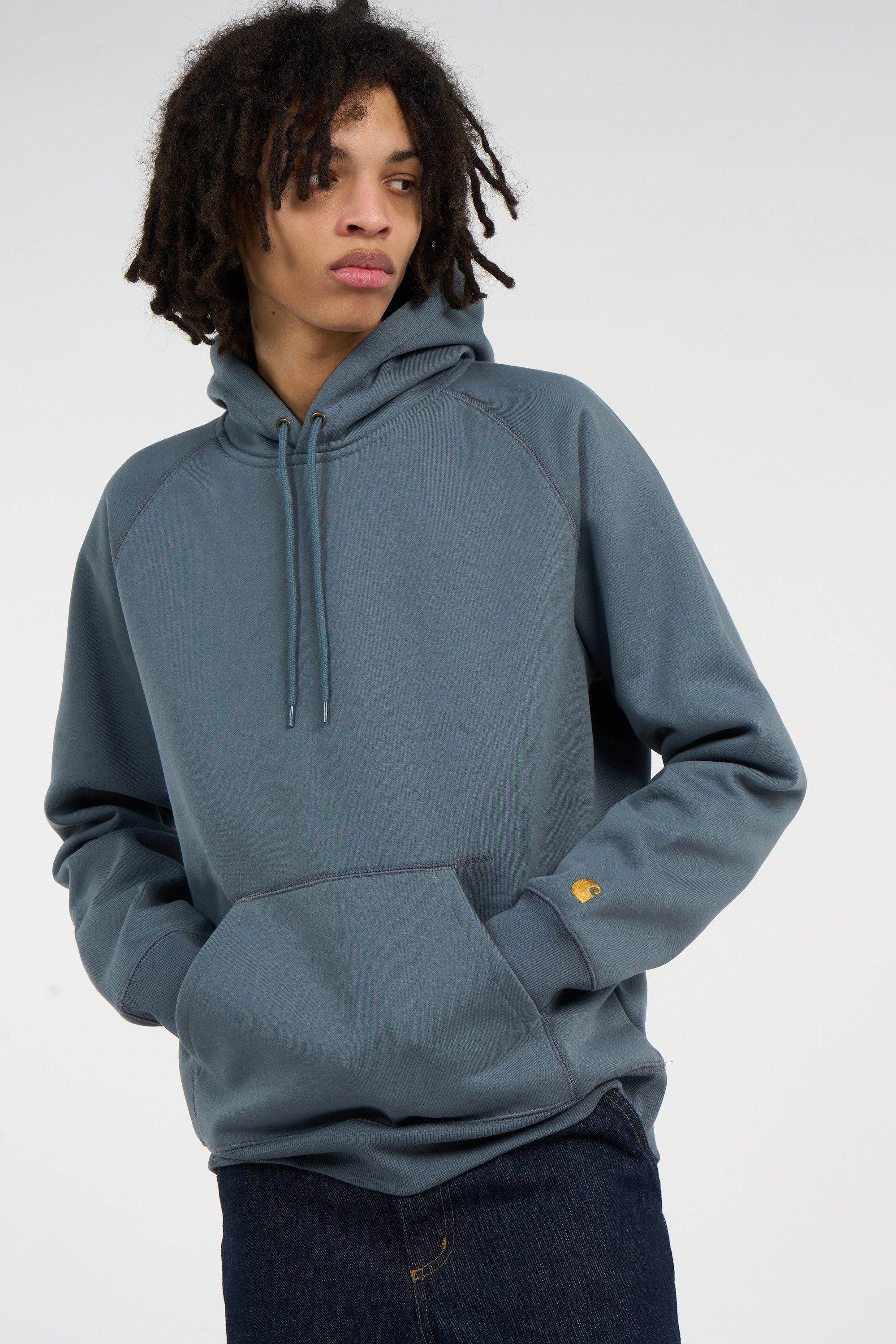 Hoodie hooded chase CARHARTT WIP Bleu