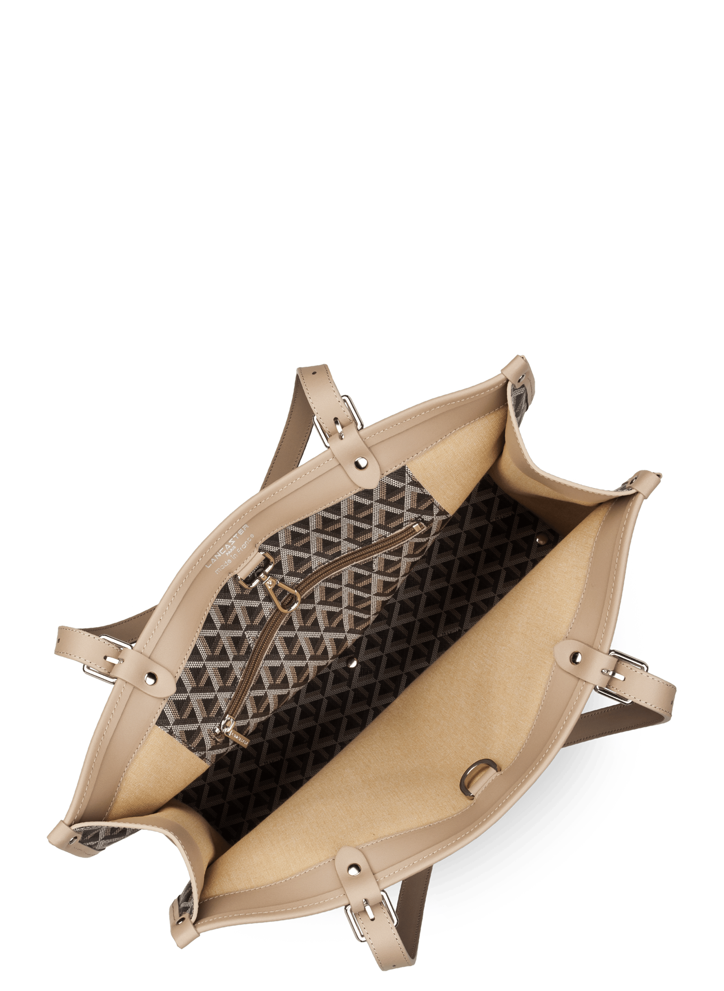Large tote bag - ikon LANCASTER Brown