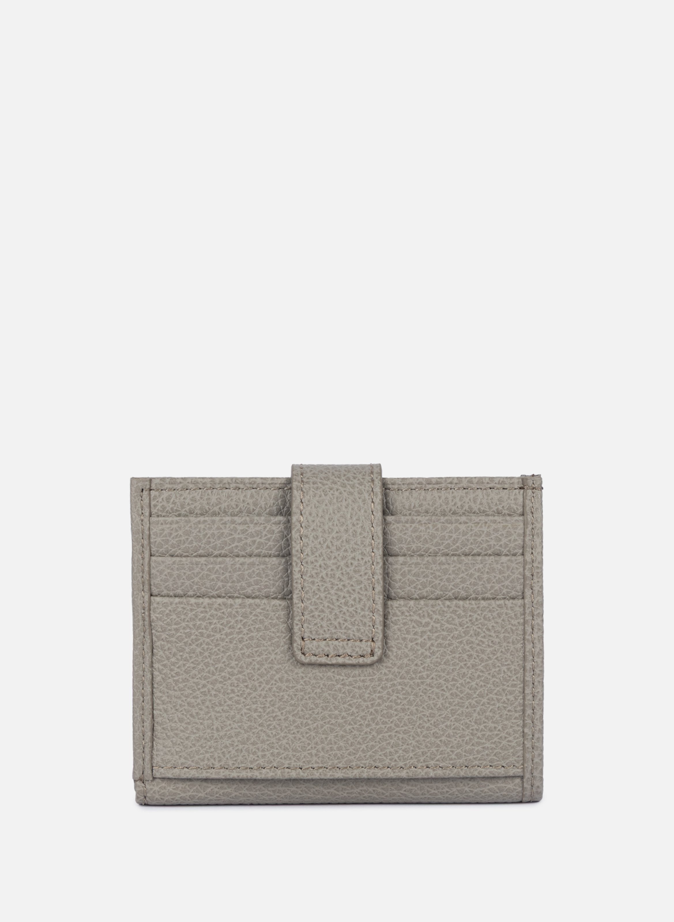 Porte-cartes - foulonné pm LANCASTER Gris
