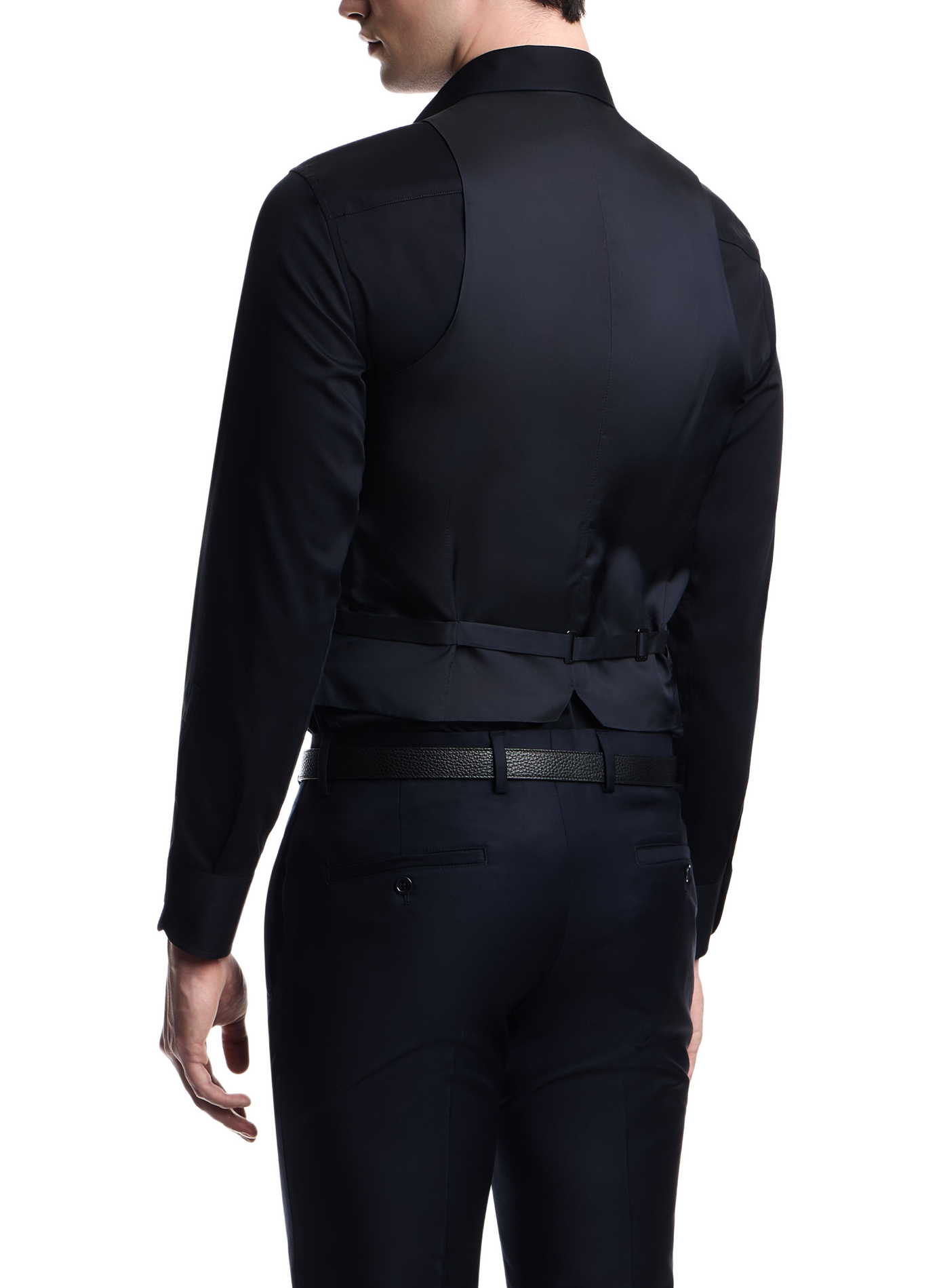 Short Tailored Vest in Solid Color EMPORIO ARMANI Blue