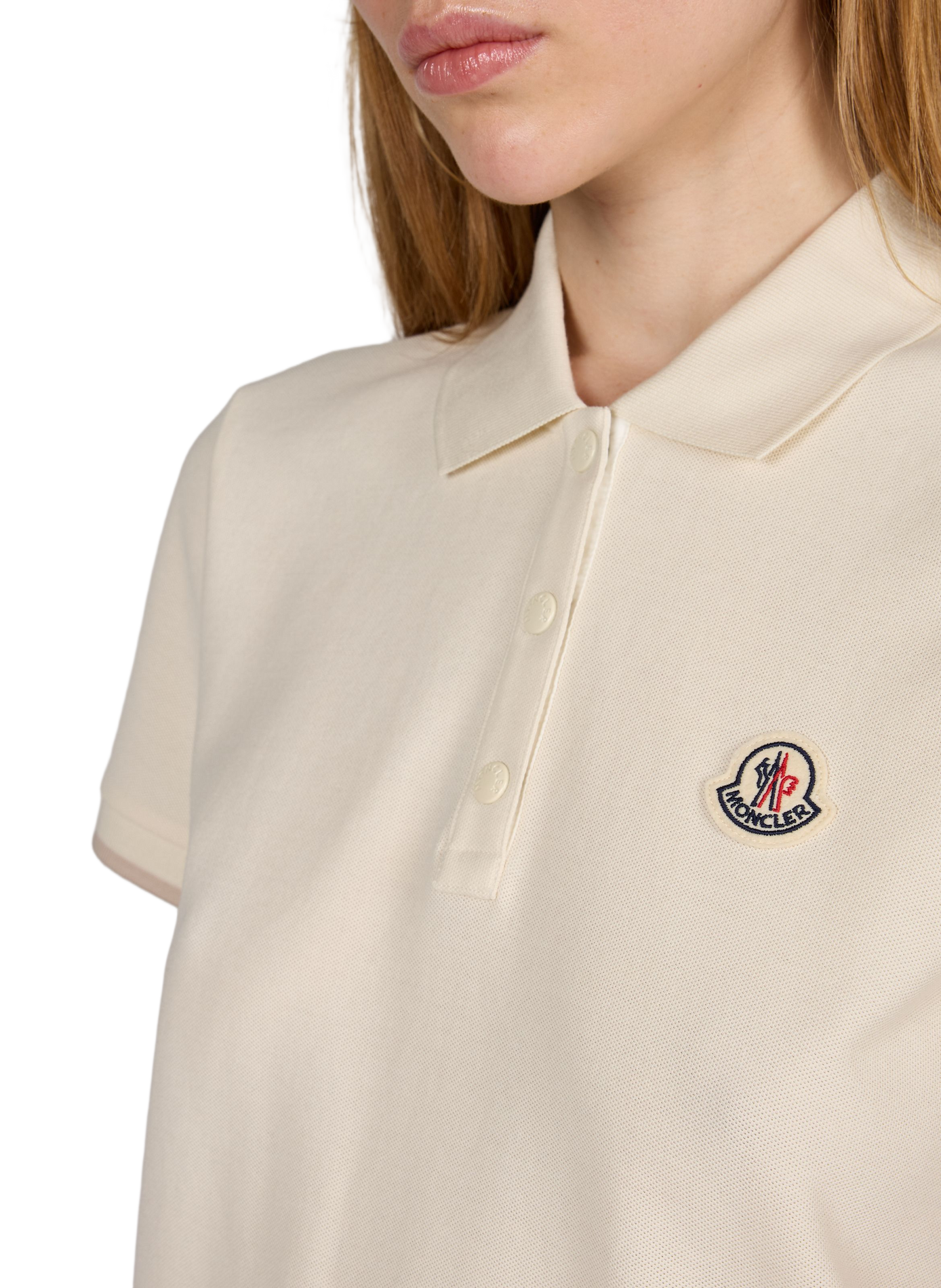 Baumwollpolo MONCLER Weiss