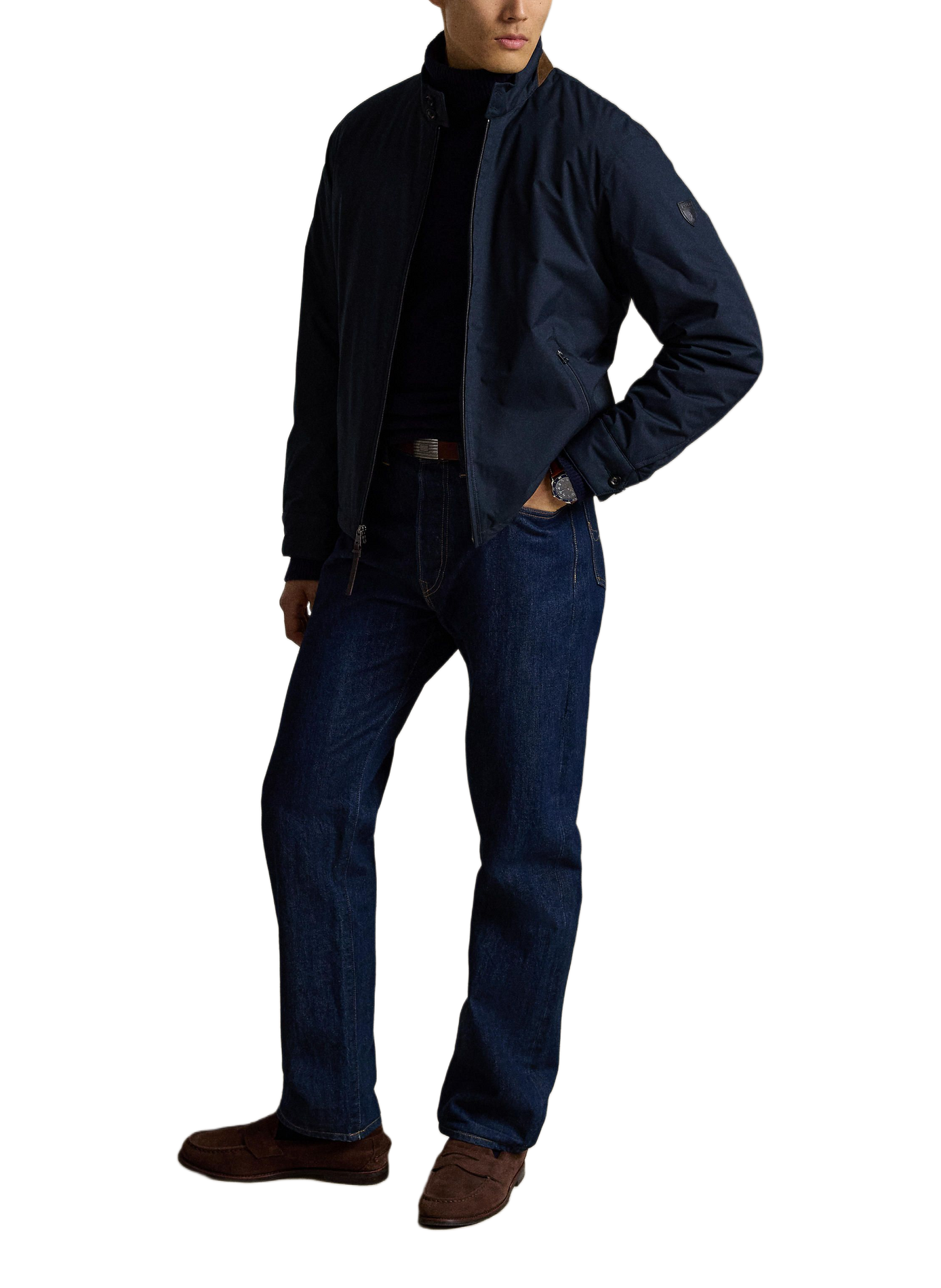 Straight jacket with high collar POLO RALPH LAUREN Blue