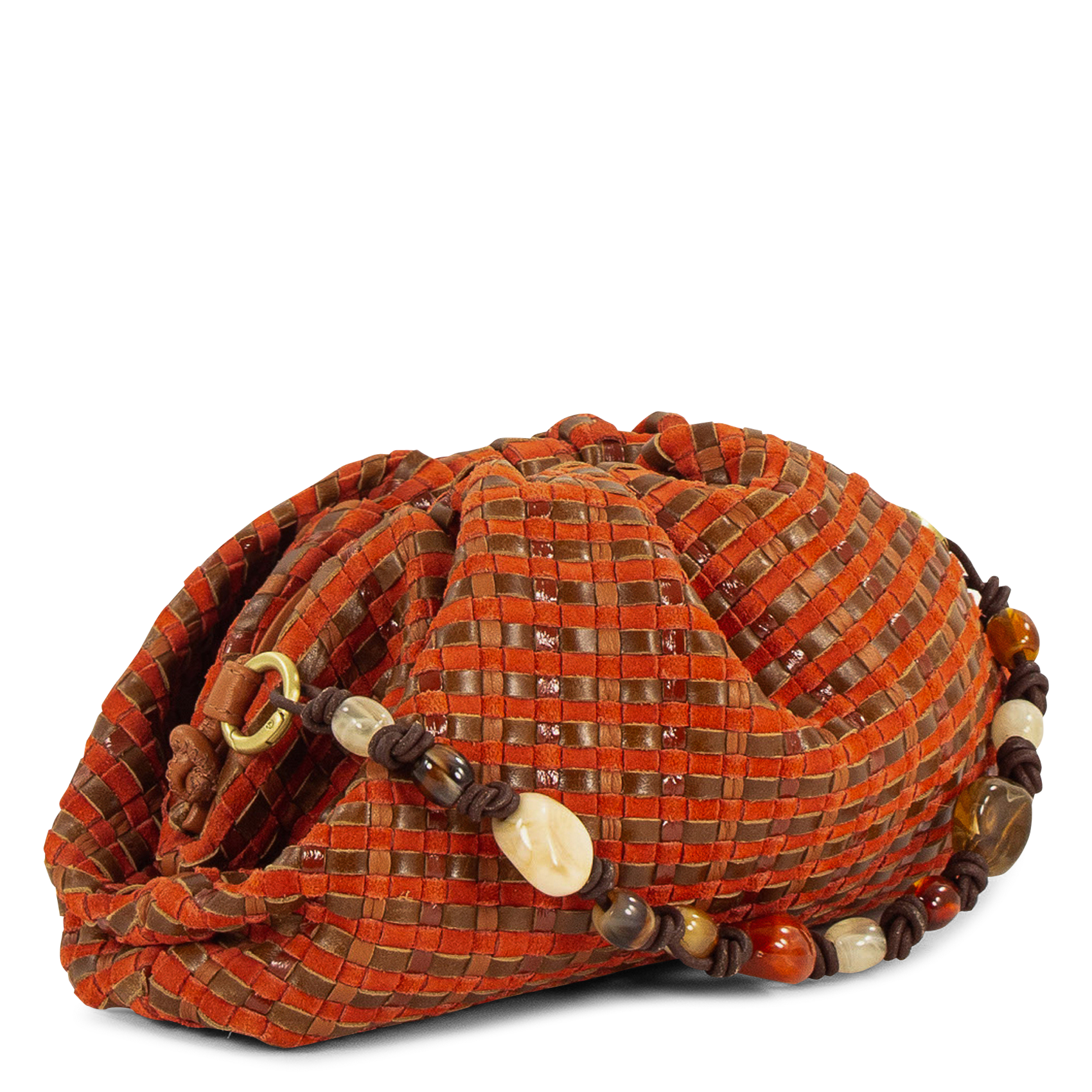 Clutch en cuir luna clutch SESSUN Rouge