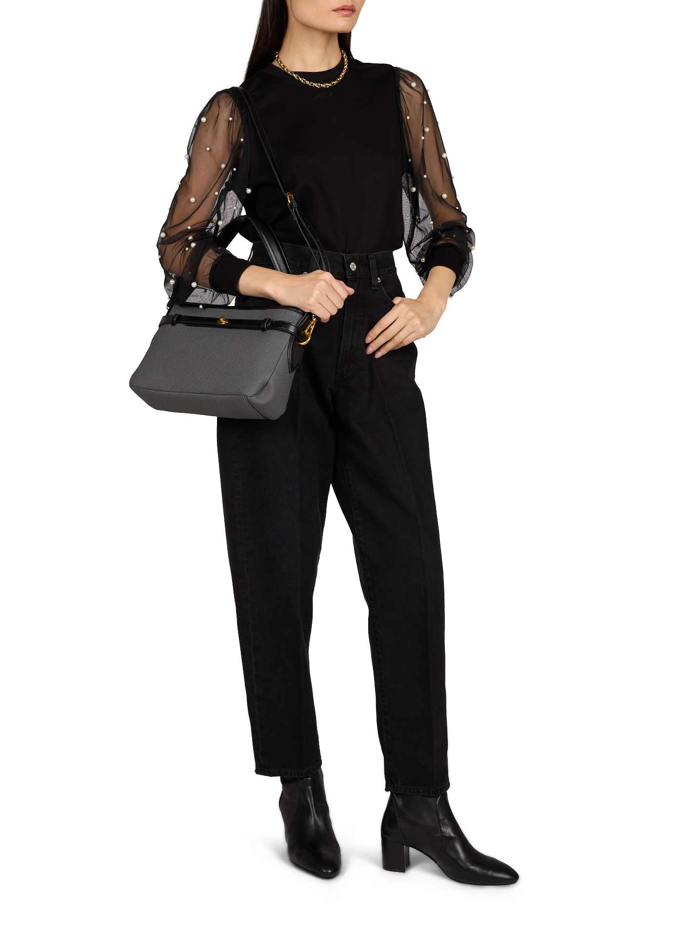Two-tone belt bag AU PRINTEMPS PARIS Black