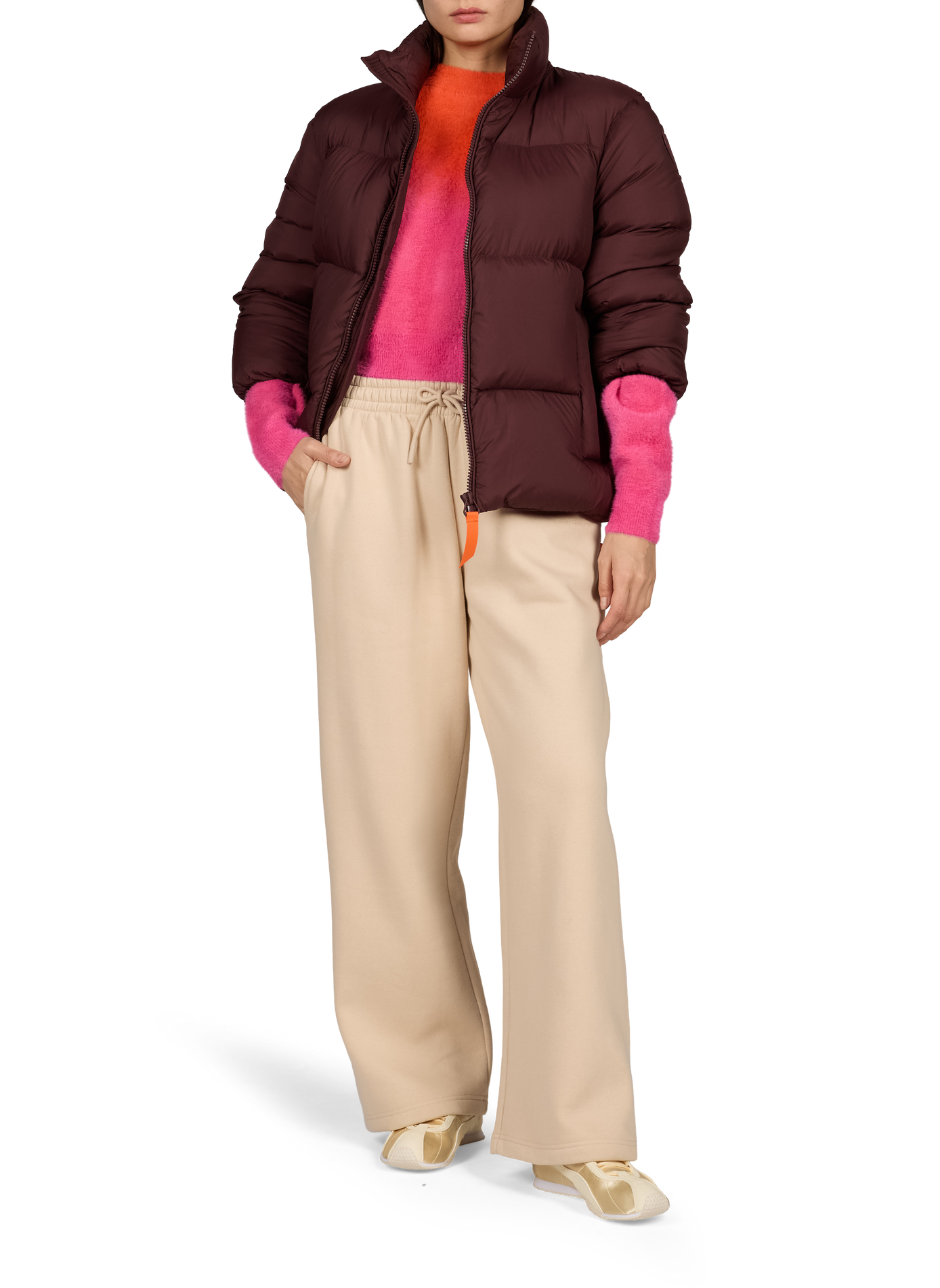 Gerade Daunenjacke OLIVIA GERTRUDE Rot