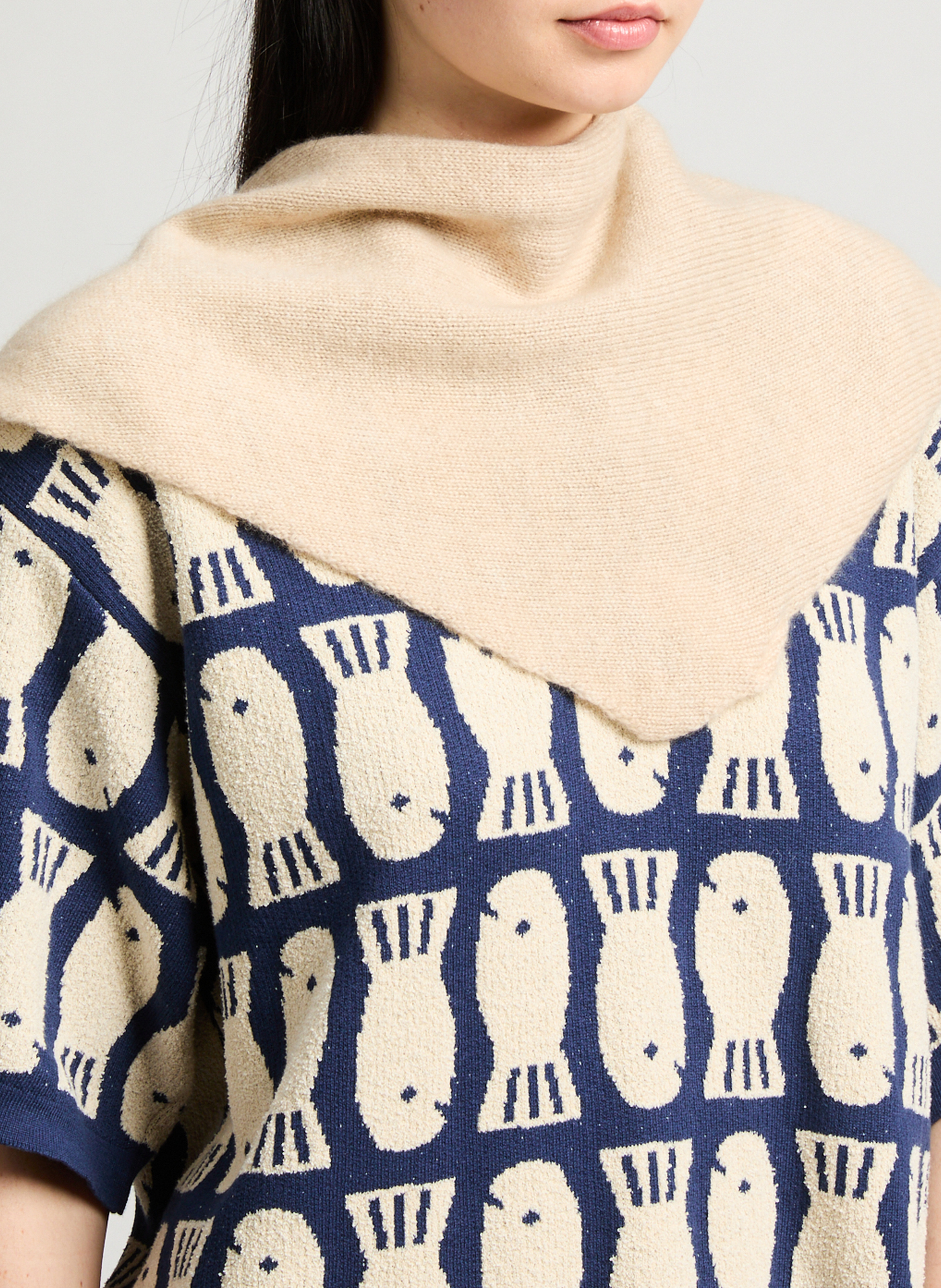 Cashmere scarf SAISON 1865 Beige