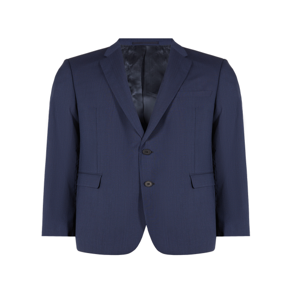 Saison Wool Check Jacket In Blue