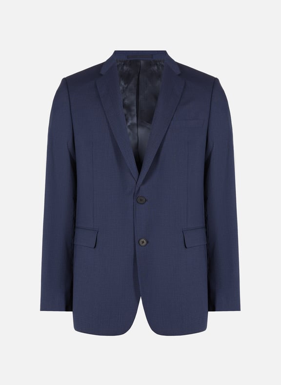 Veste à carreaux en laine Bleu by SAISON 1865 SAISON 1865 Veste à carreaux en laine Bleu