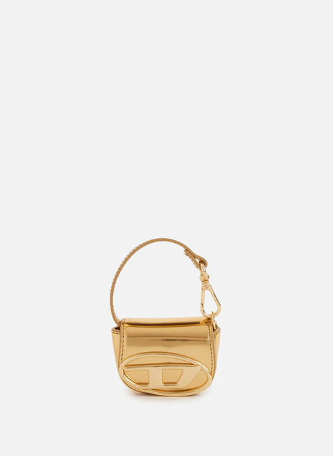 : Gold metallic leather bag jewelry DIESEL 