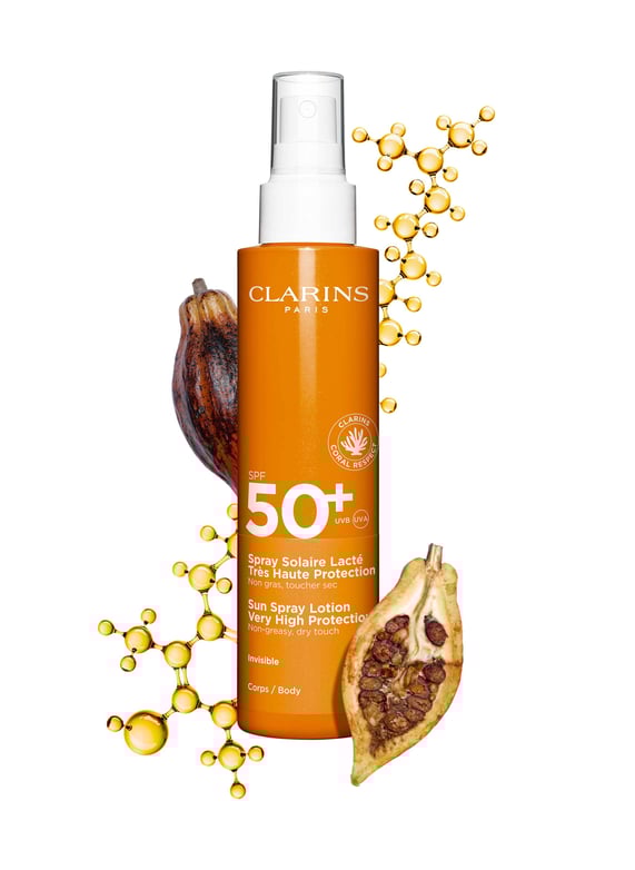 Spray Solaire Lacté Très Haute Protection Corps SPF50+ by CLARINS Spray Solaire Lacté Très Haute Protection Corps SPF50+ No color