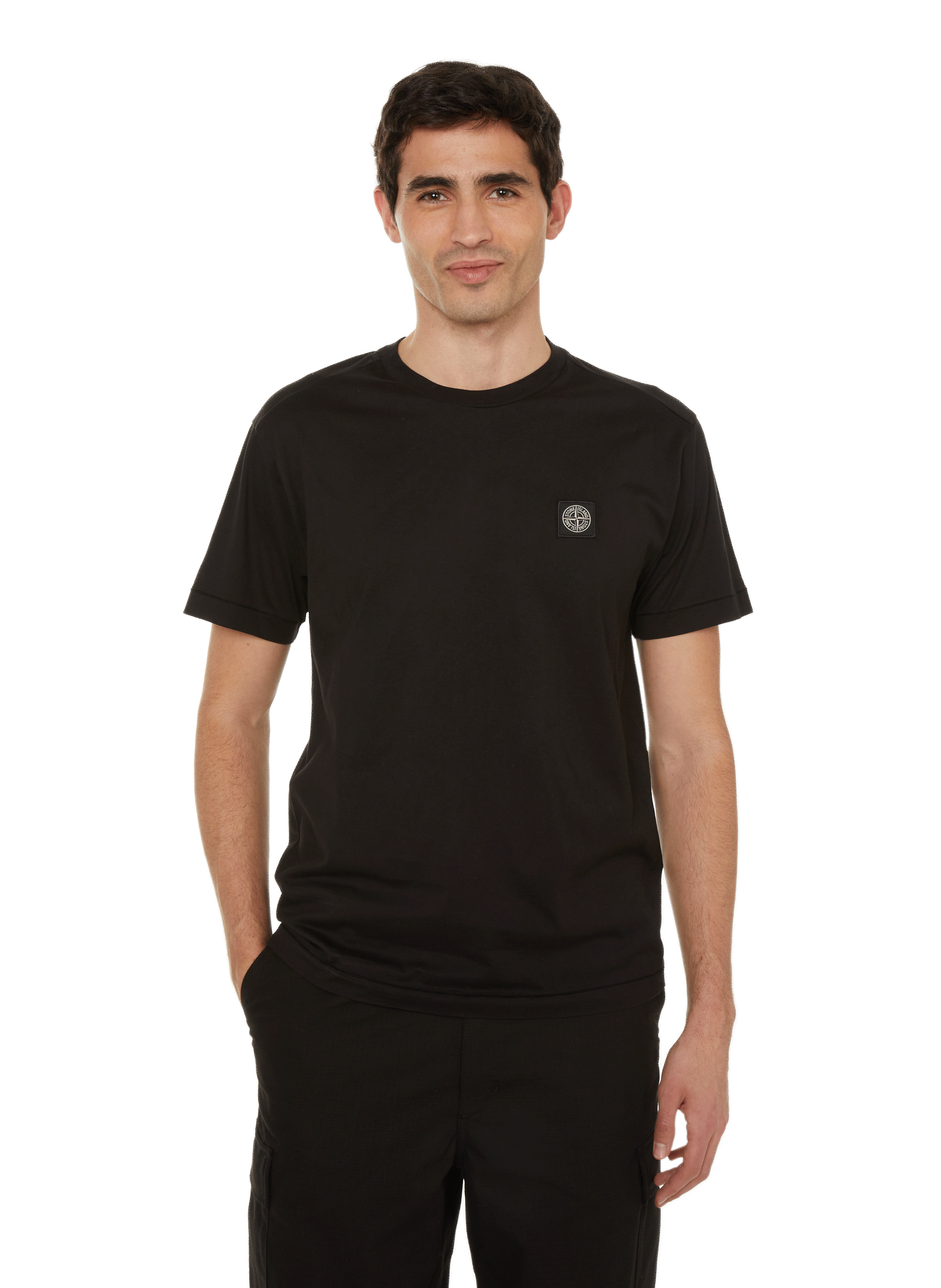 STONE ISLAND T-shirt Homme Vert Coton GR76693 Vert - Prêt-à