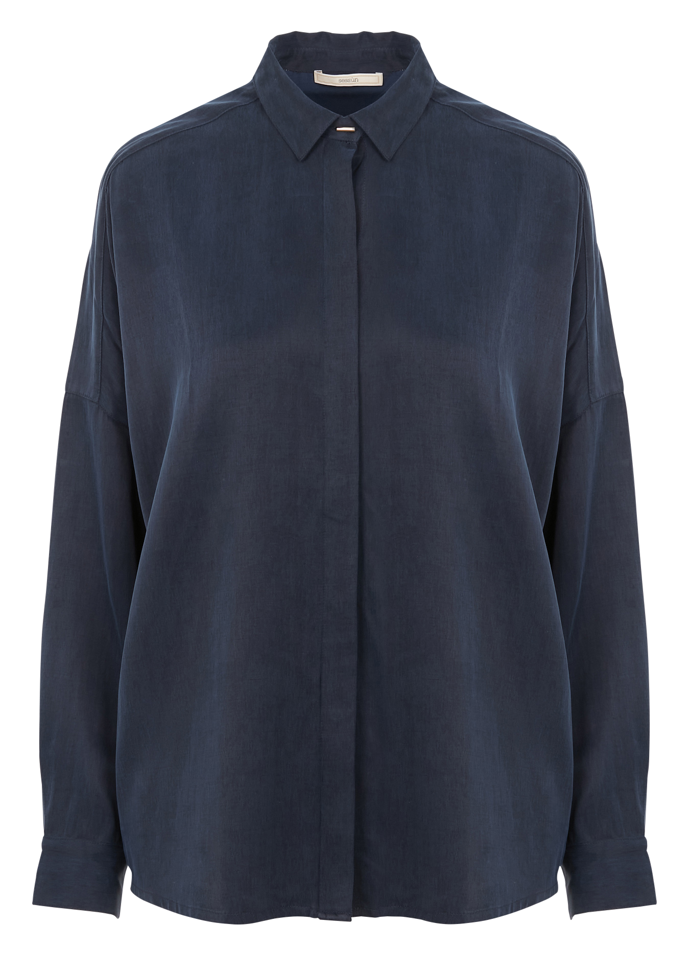 Chemise col classique satinée lady d SESSUN Bleu