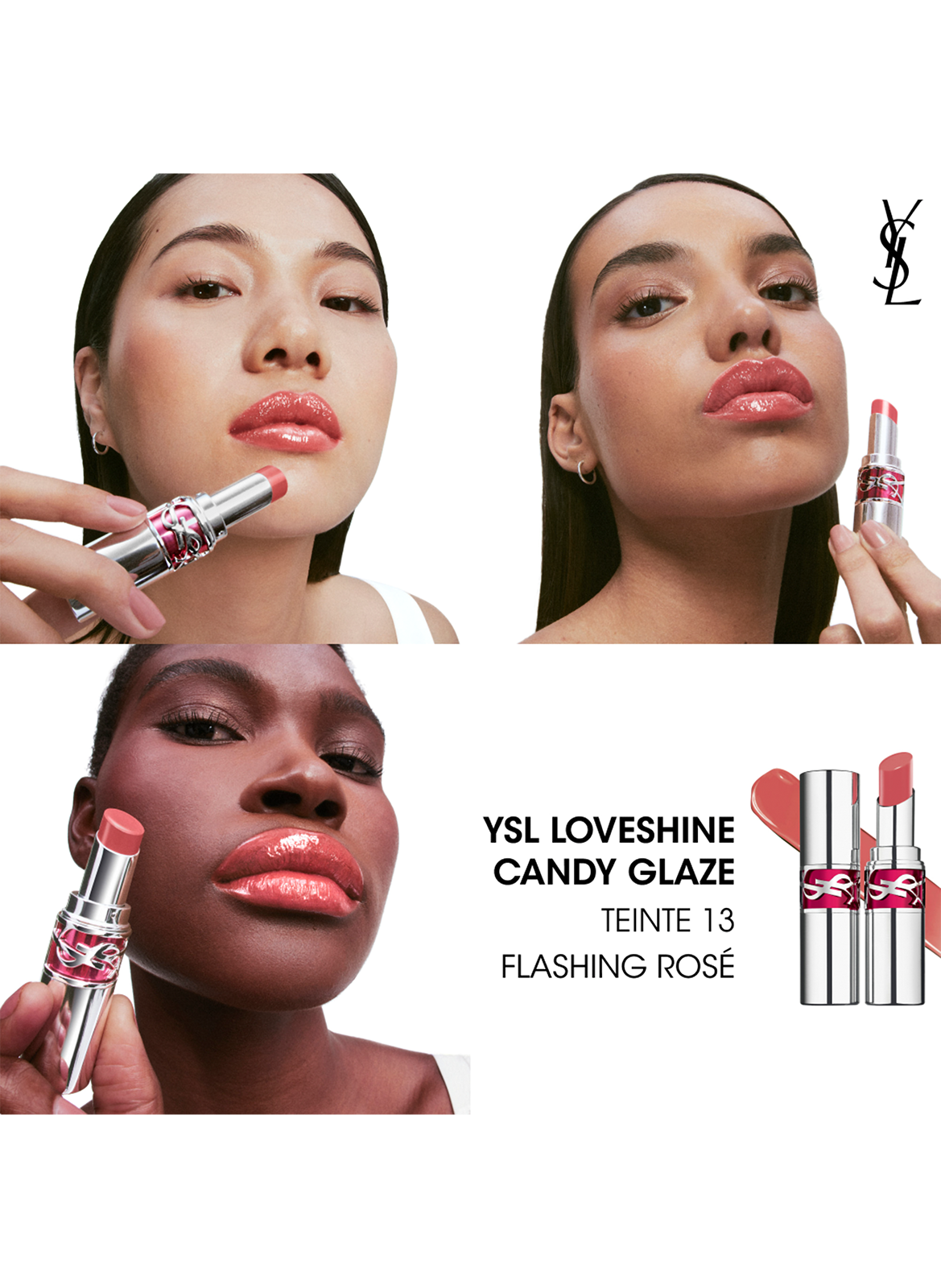 YSL Loveshine Gloss en stick 13 flashing rosé