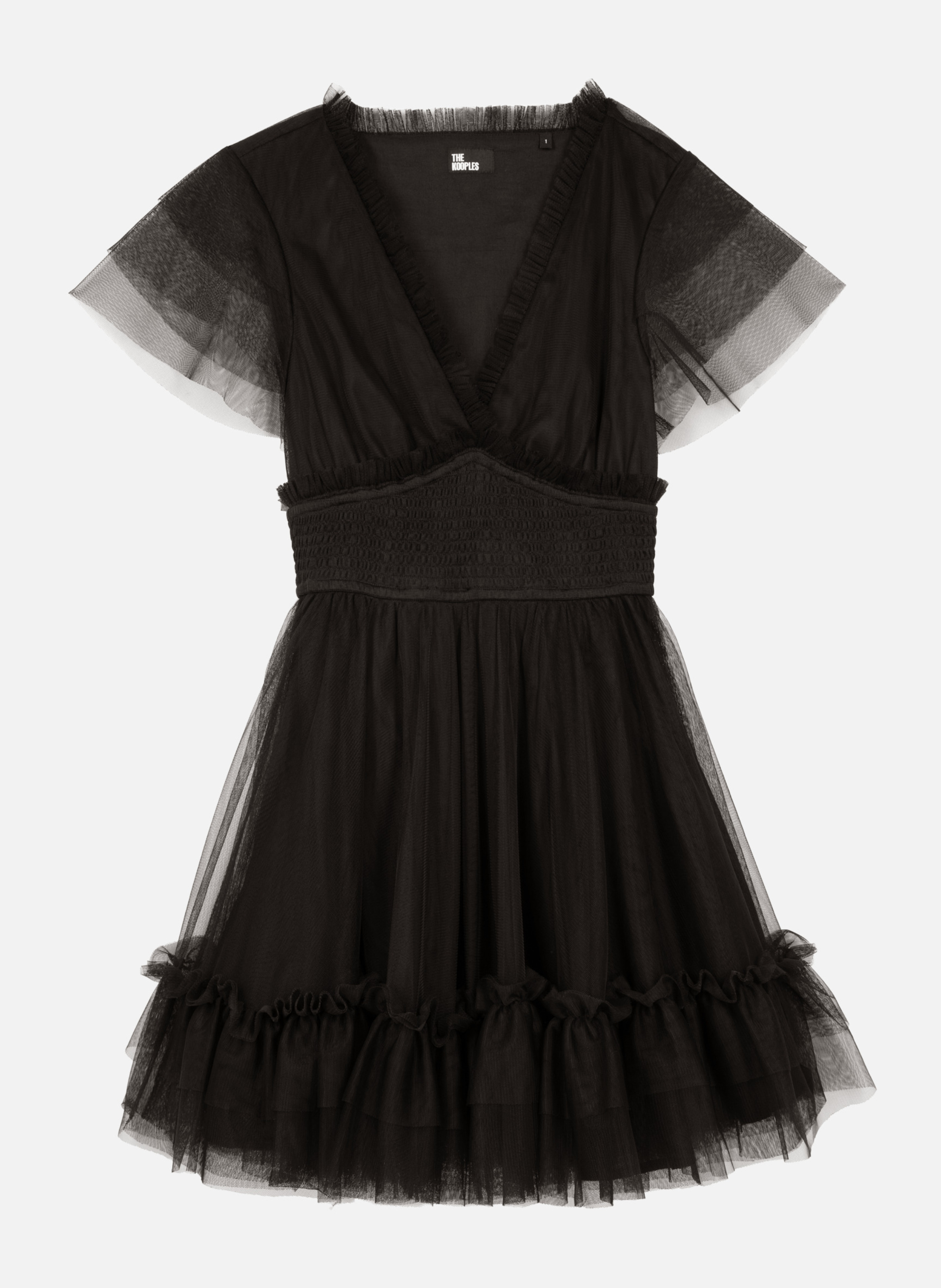 Robe courte en tulle THE KOOPLES Noir