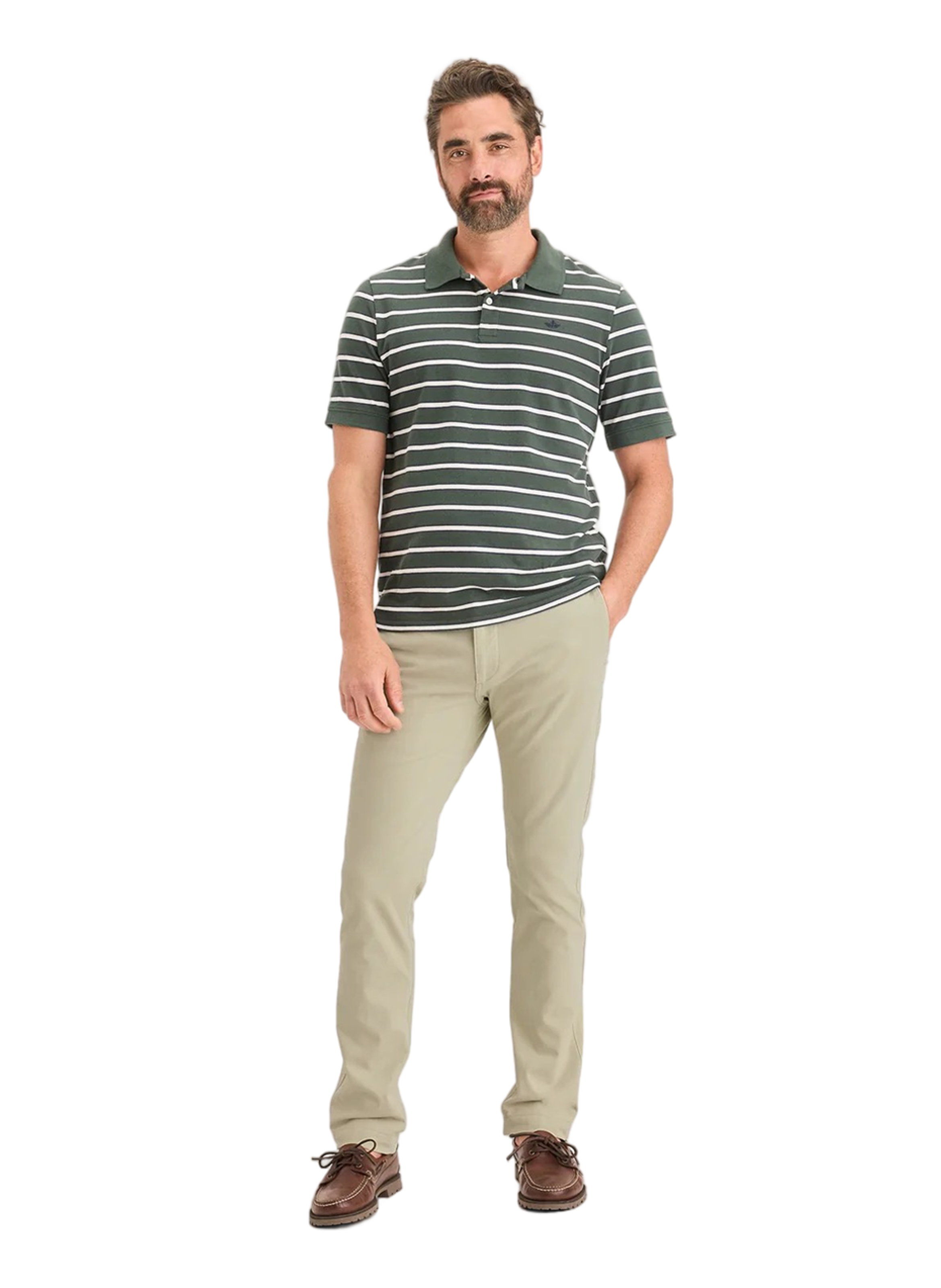 Pantalon skinny en coton DOCKERS Beige