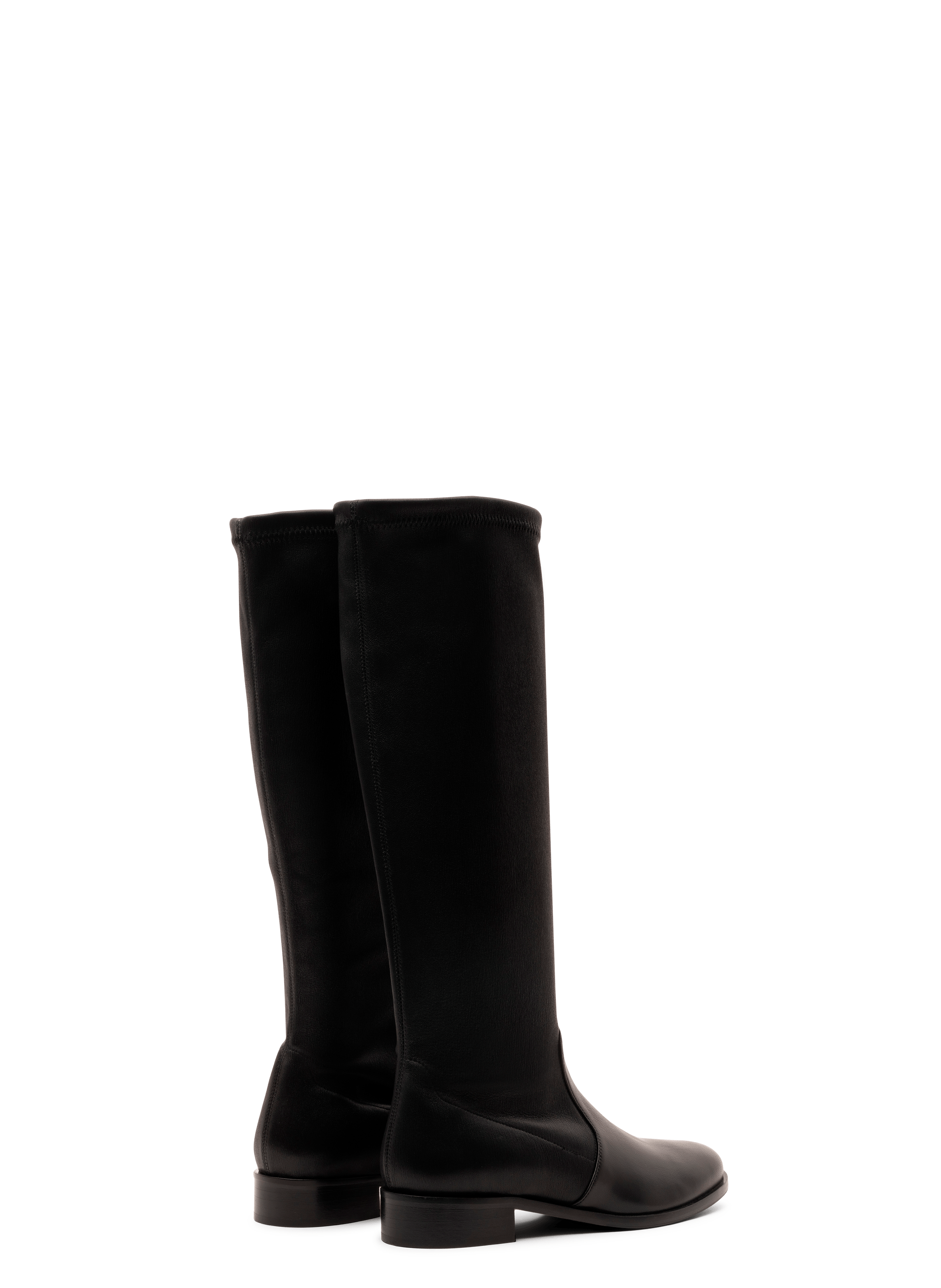 Bottes rivas en nappa stretch PARALLELE Noir