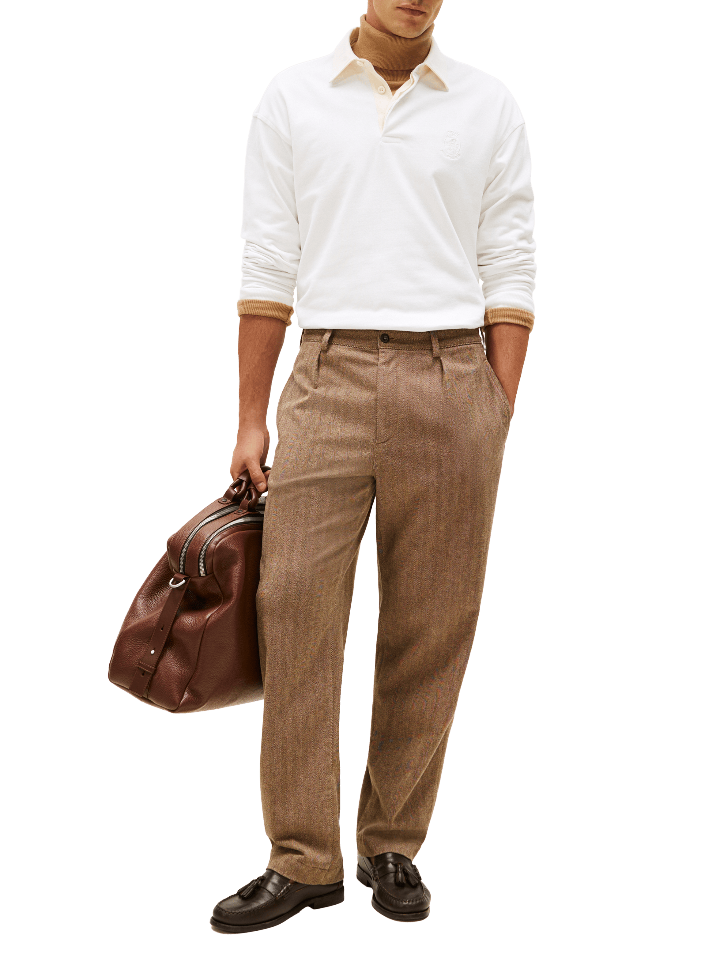 Cotton Varsity Polo TOMMY HILFIGER White