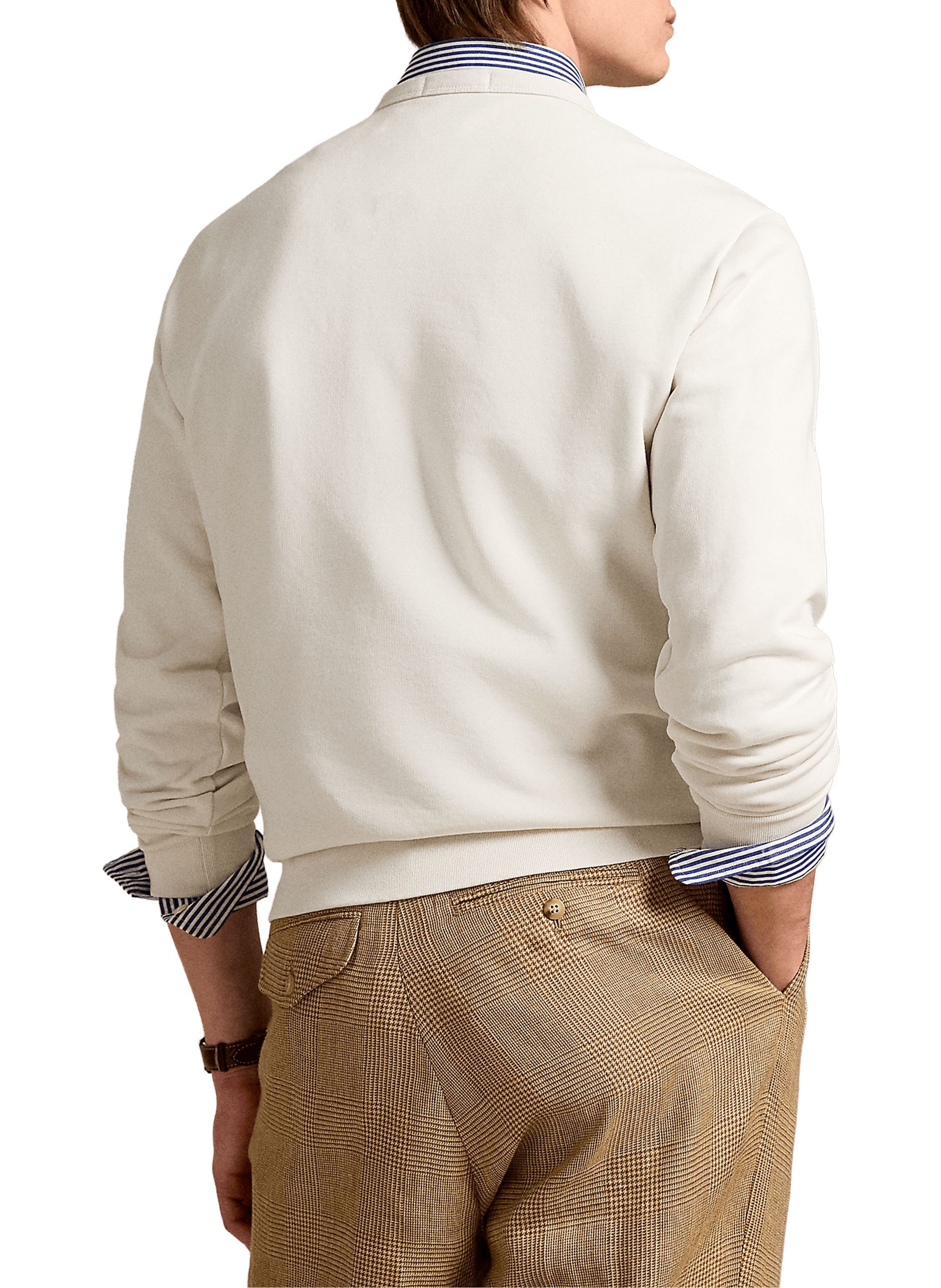 Straight round neck sweatshirt in blended cotton POLO RALPH LAUREN White