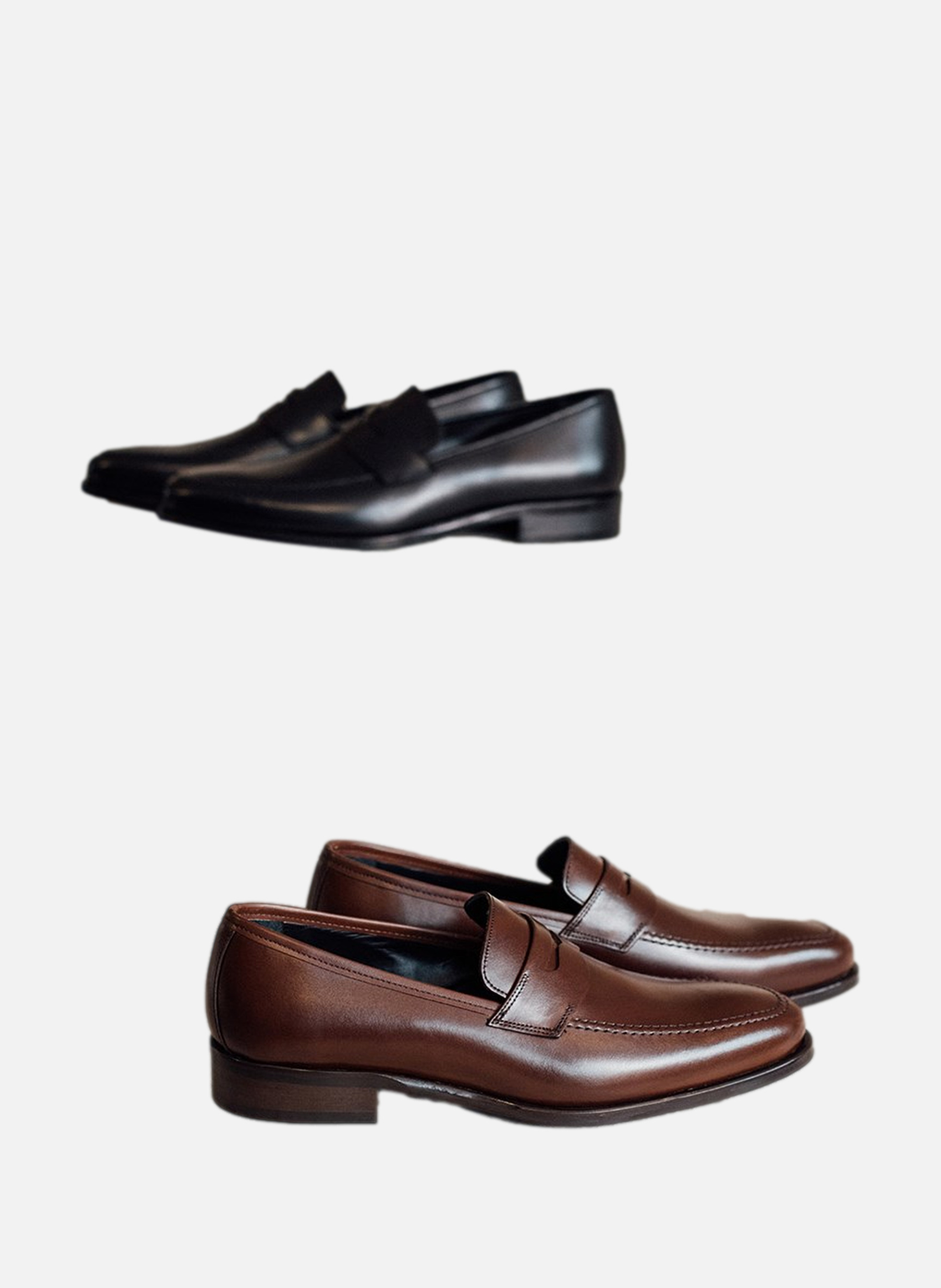 Mocassin cuir luton Marron