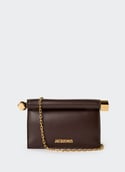 La petite pochette Rond Carré LA PETITE POCHETTE ROND Midnight brown