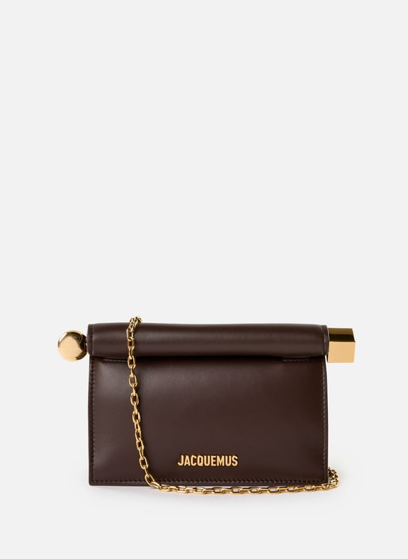 La Petite Pochette Rond Carré clutch Brown by JACQUEMUS JACQUEMUS La Petite Pochette Rond Carré clutch Brown