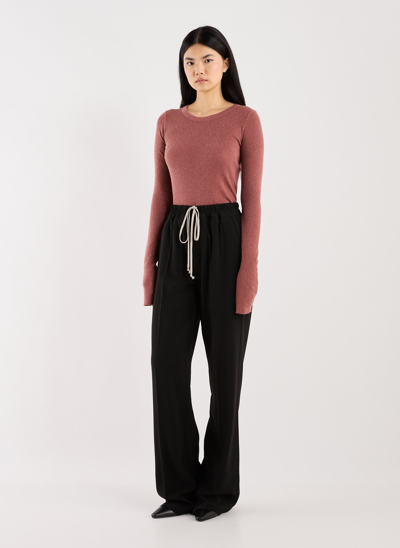 Flared solid color pants RICK OWENS Black