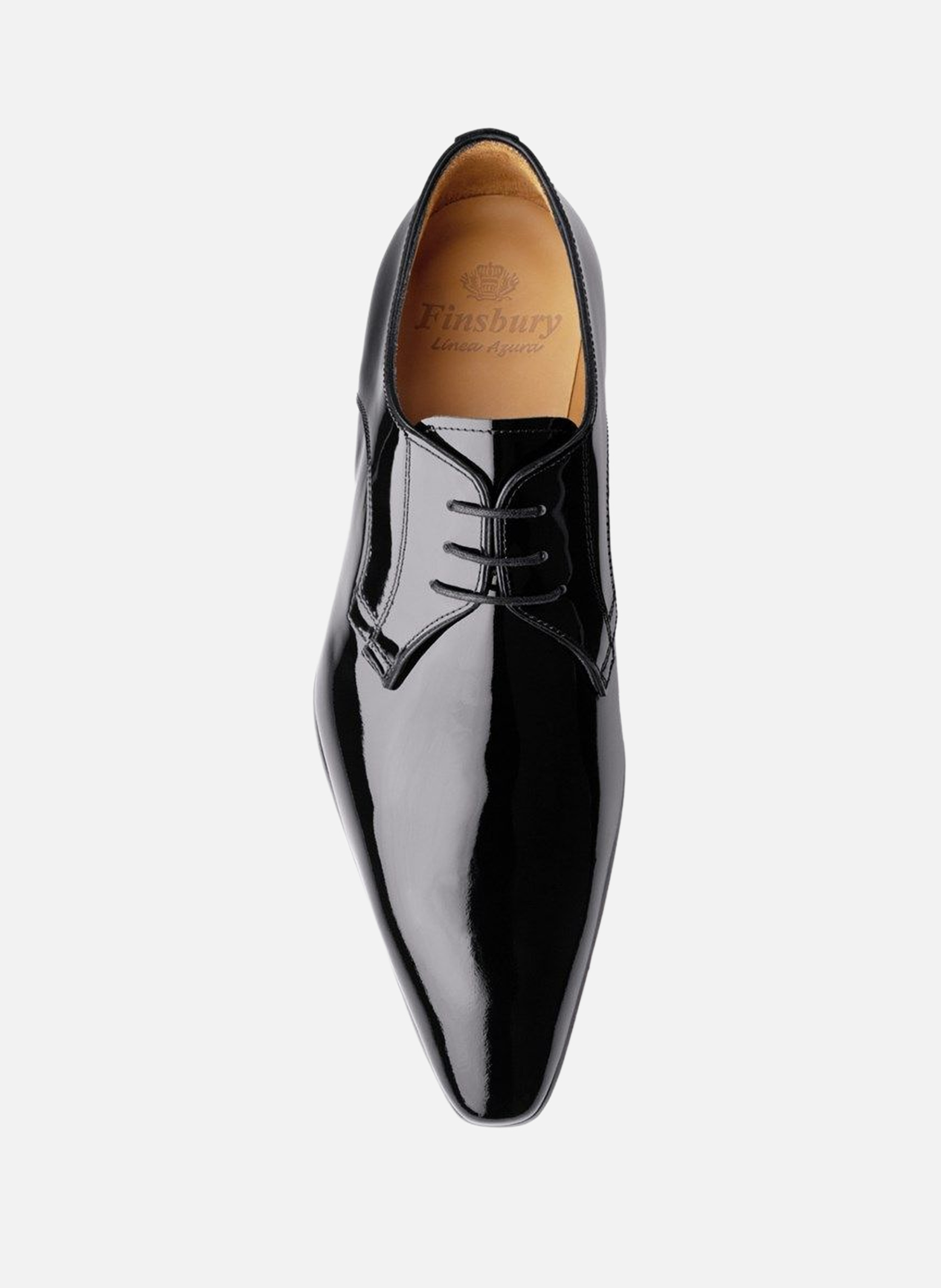 Derby cuir vernis campoli FINSBURY Noir