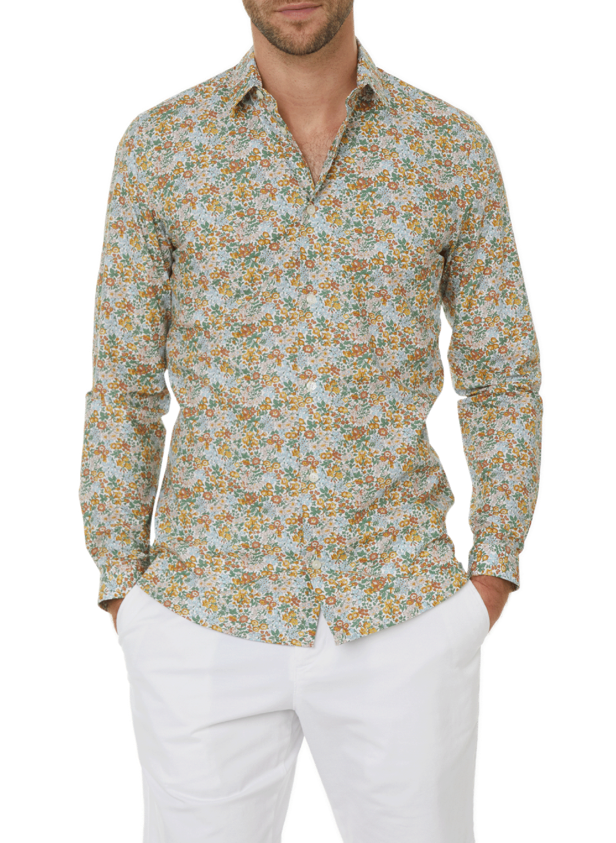 AU PRINTEMPS PARIS Chemise Liberty en popeline de coton Multicolore