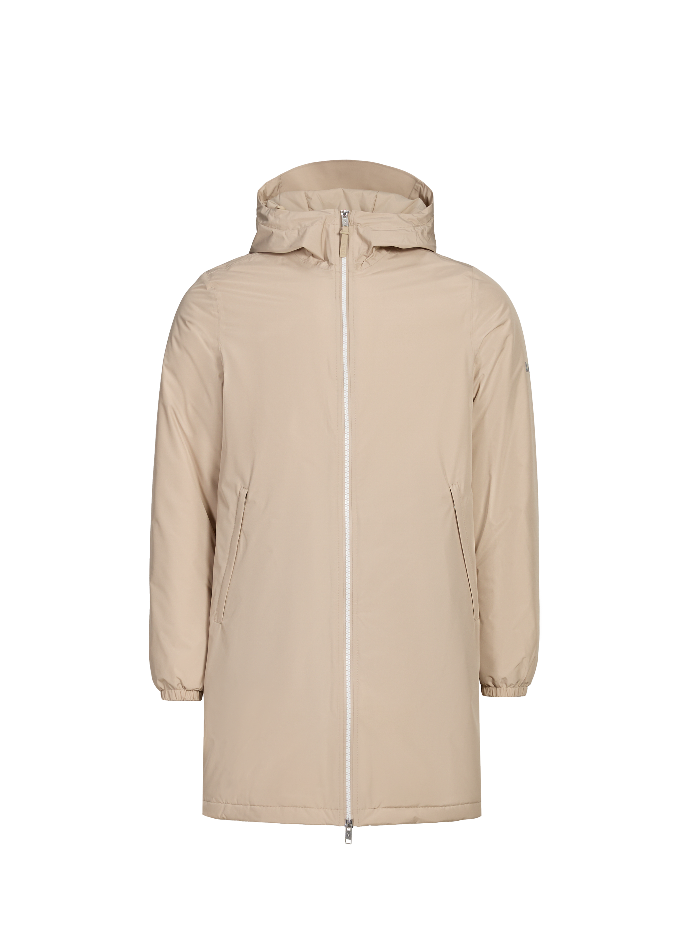 Straight hooded parka Beige by AIGLE AIGLE Straight hooded parka Beige