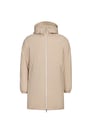 Straight hooded parka | Beige by AIGLE AIGLE Straight hooded parka | Beige
