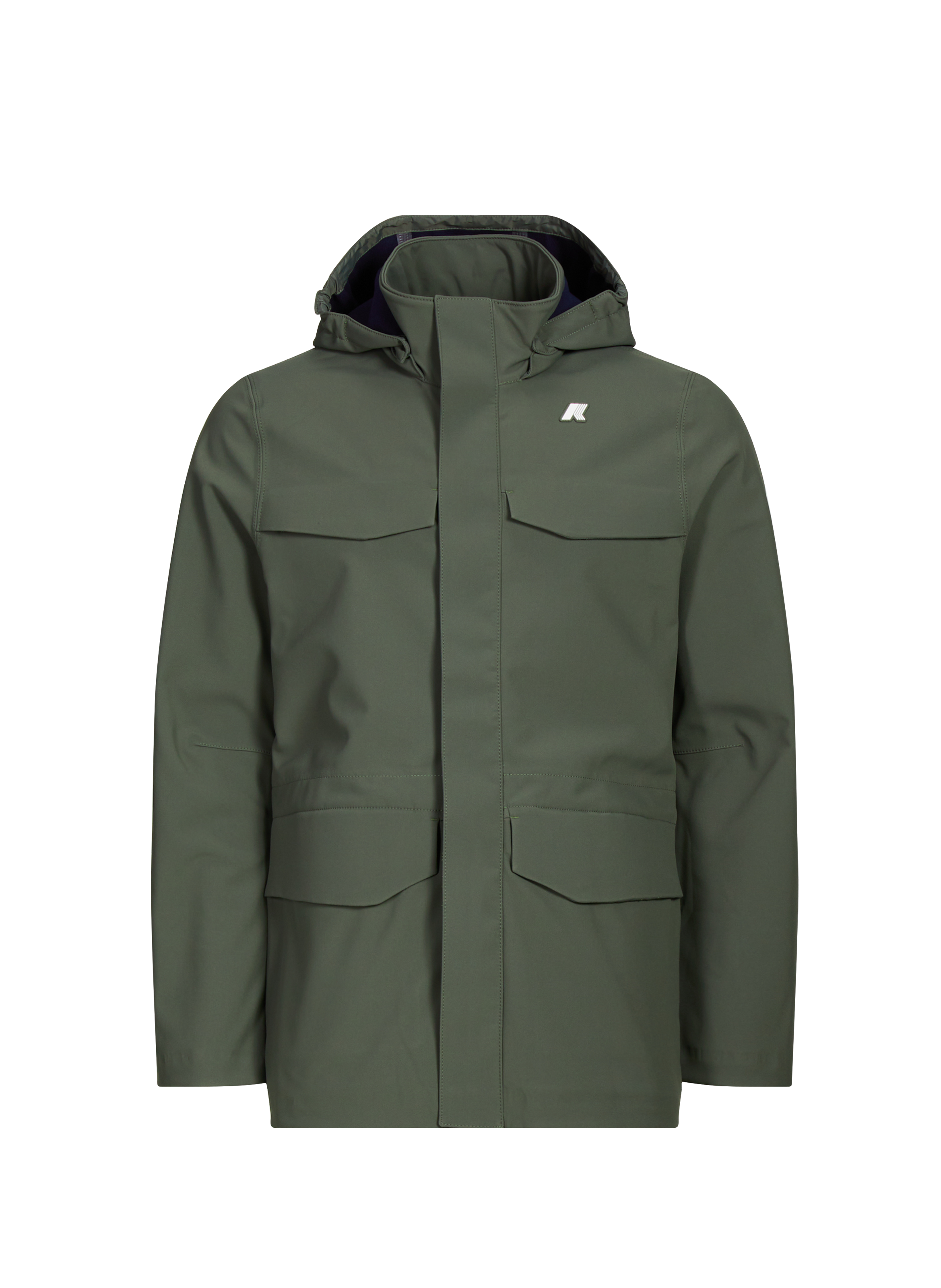 K-WAY Parka à capuche amovible Kaki