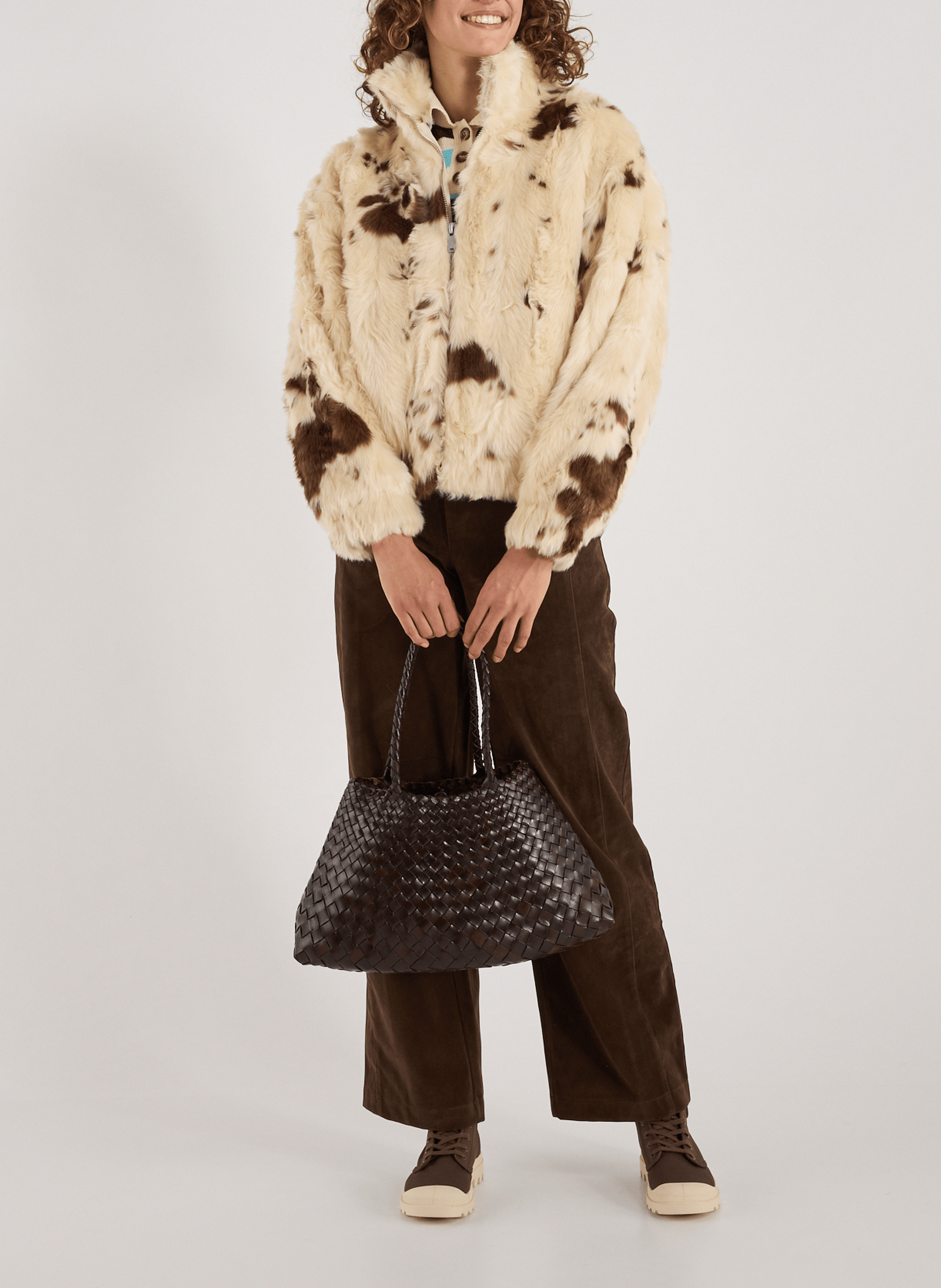 Sac cabas Santa Croce Big DRAGON DIFFUSION Marron