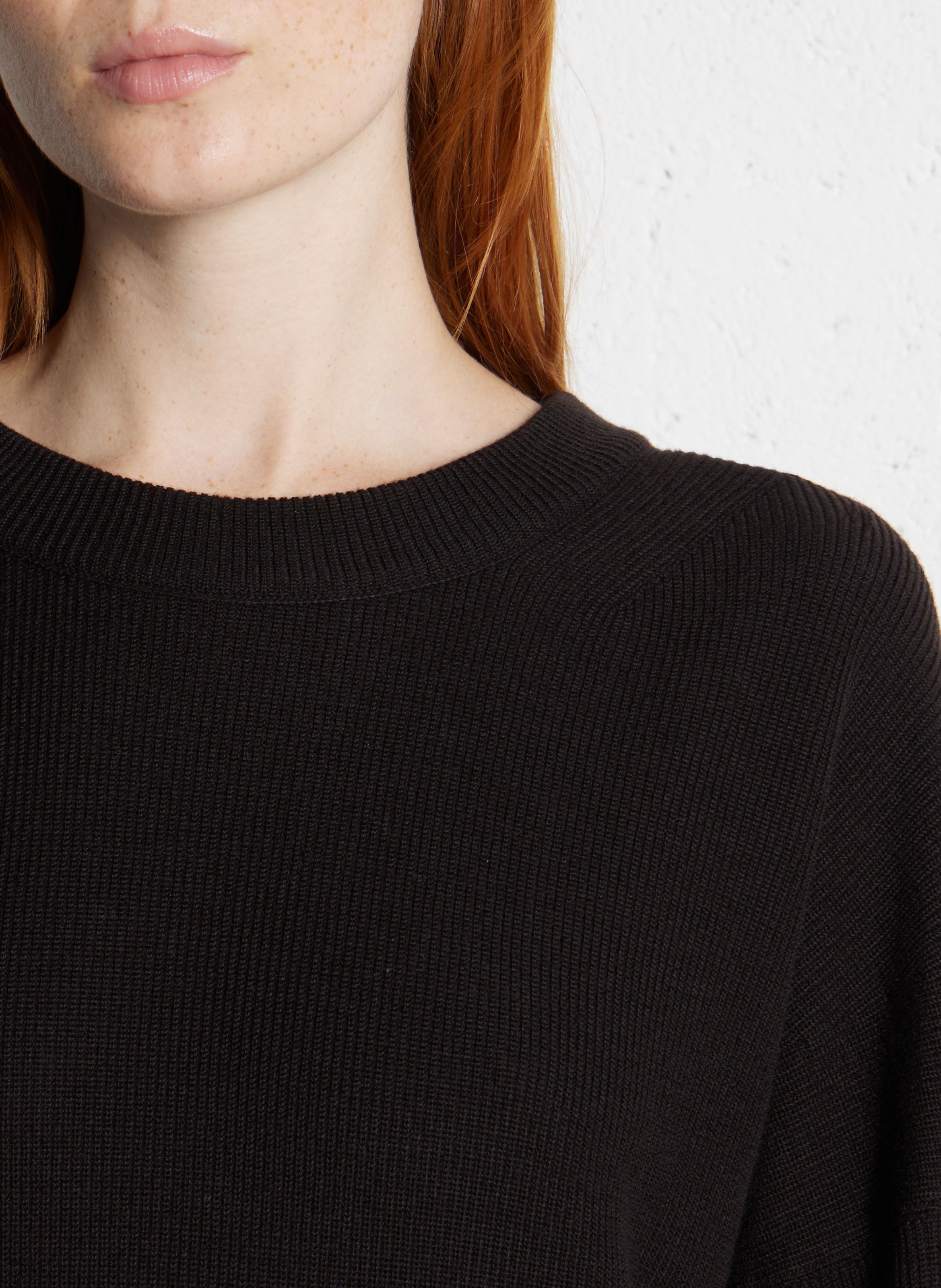 Robe pull col rond Falaise SOEUR Marron