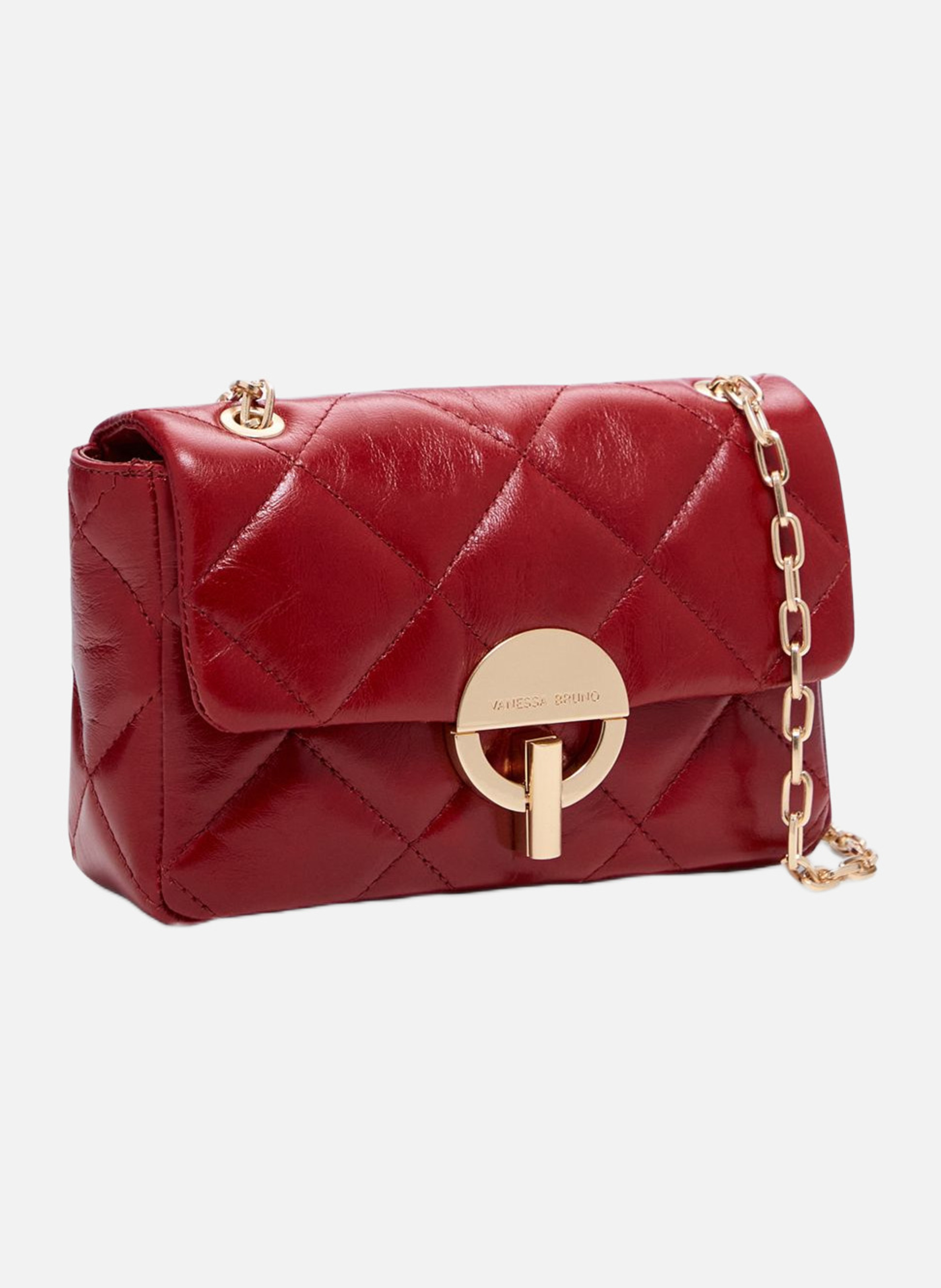 Moyen Sac MOON En Cuir VANESSA BRUNO Rouge