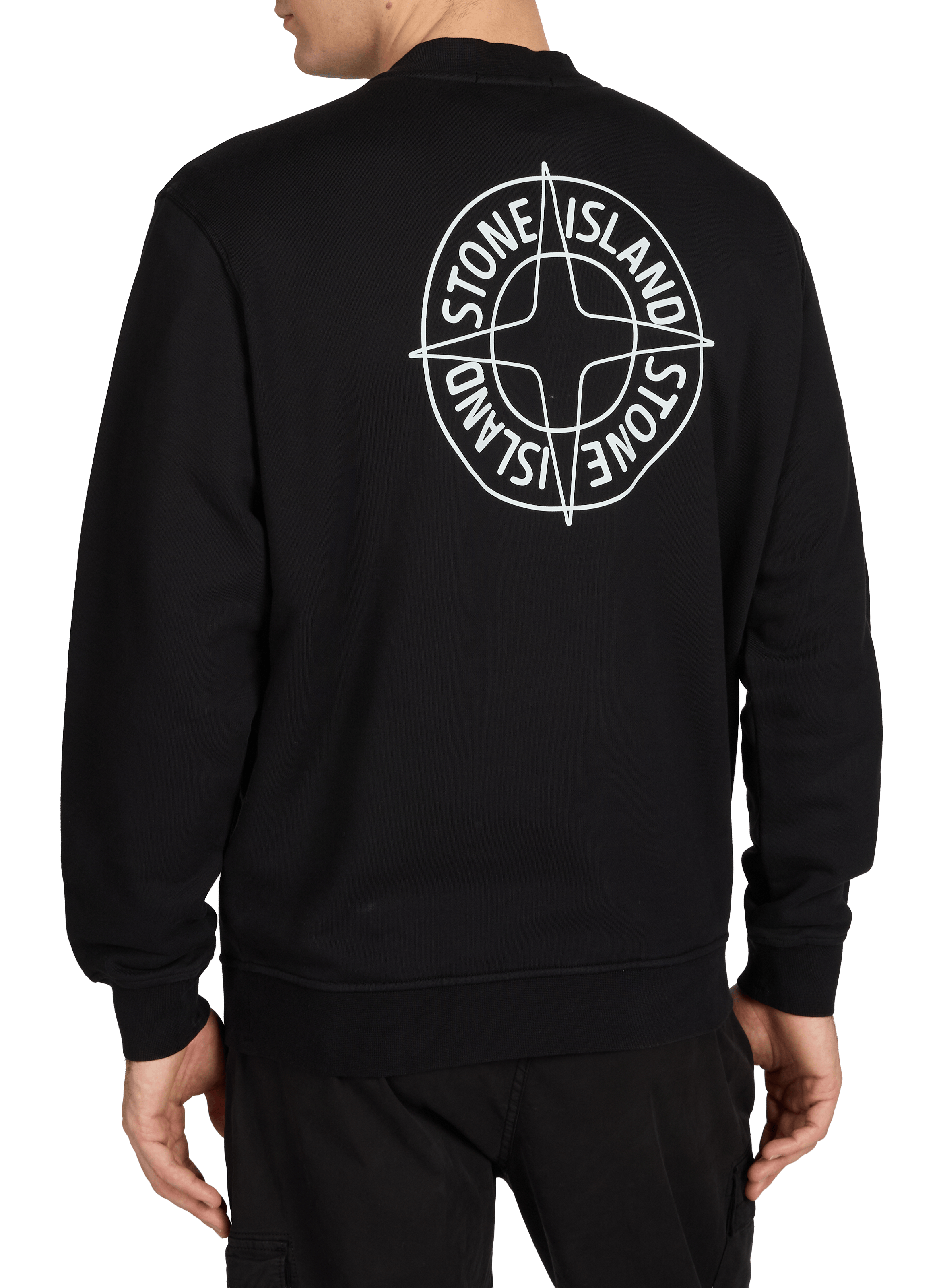 Sweatshirt en coton STONE ISLAND Noir
