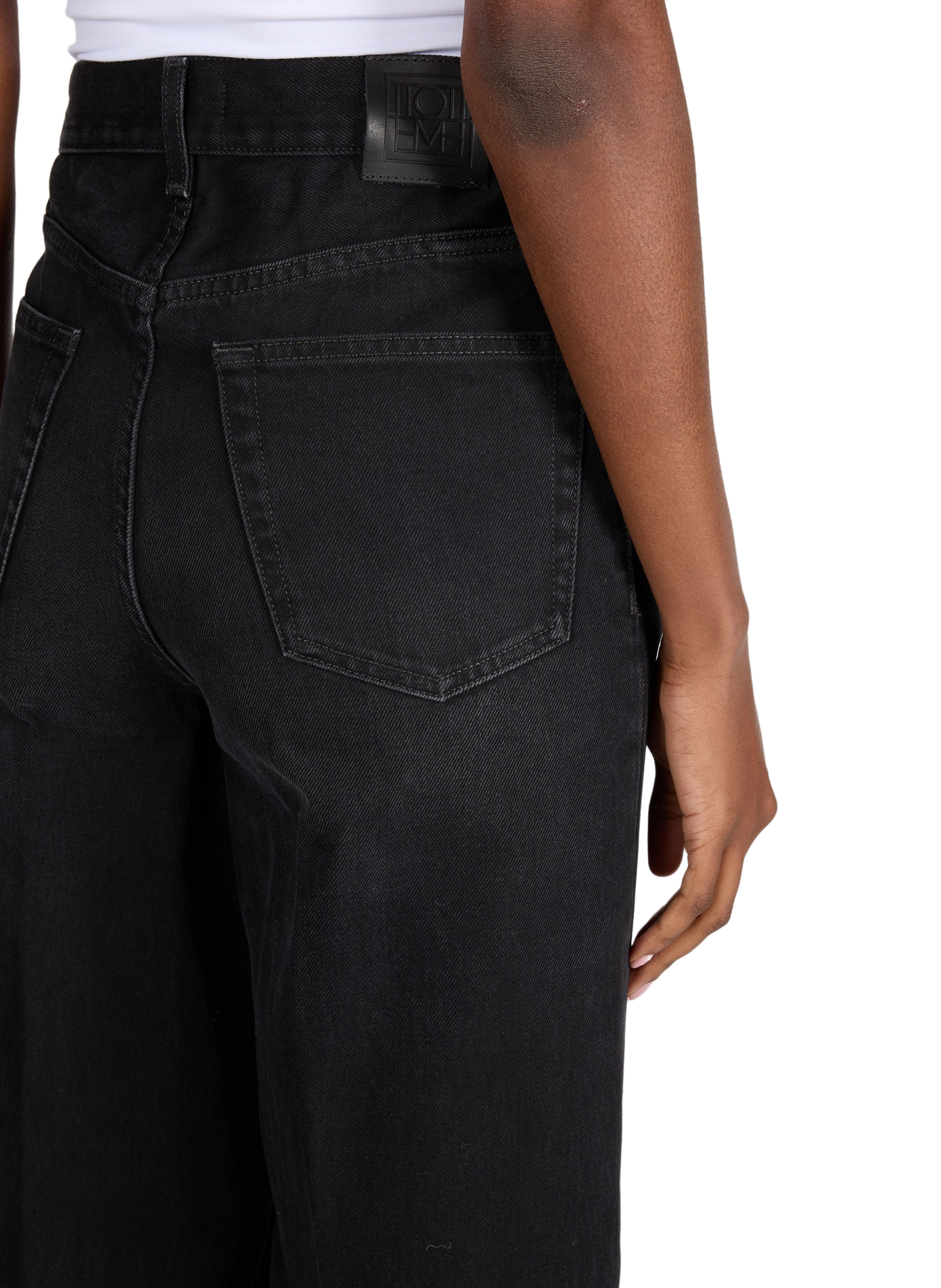Jean Wide Leg en coton  TOTEME Noir