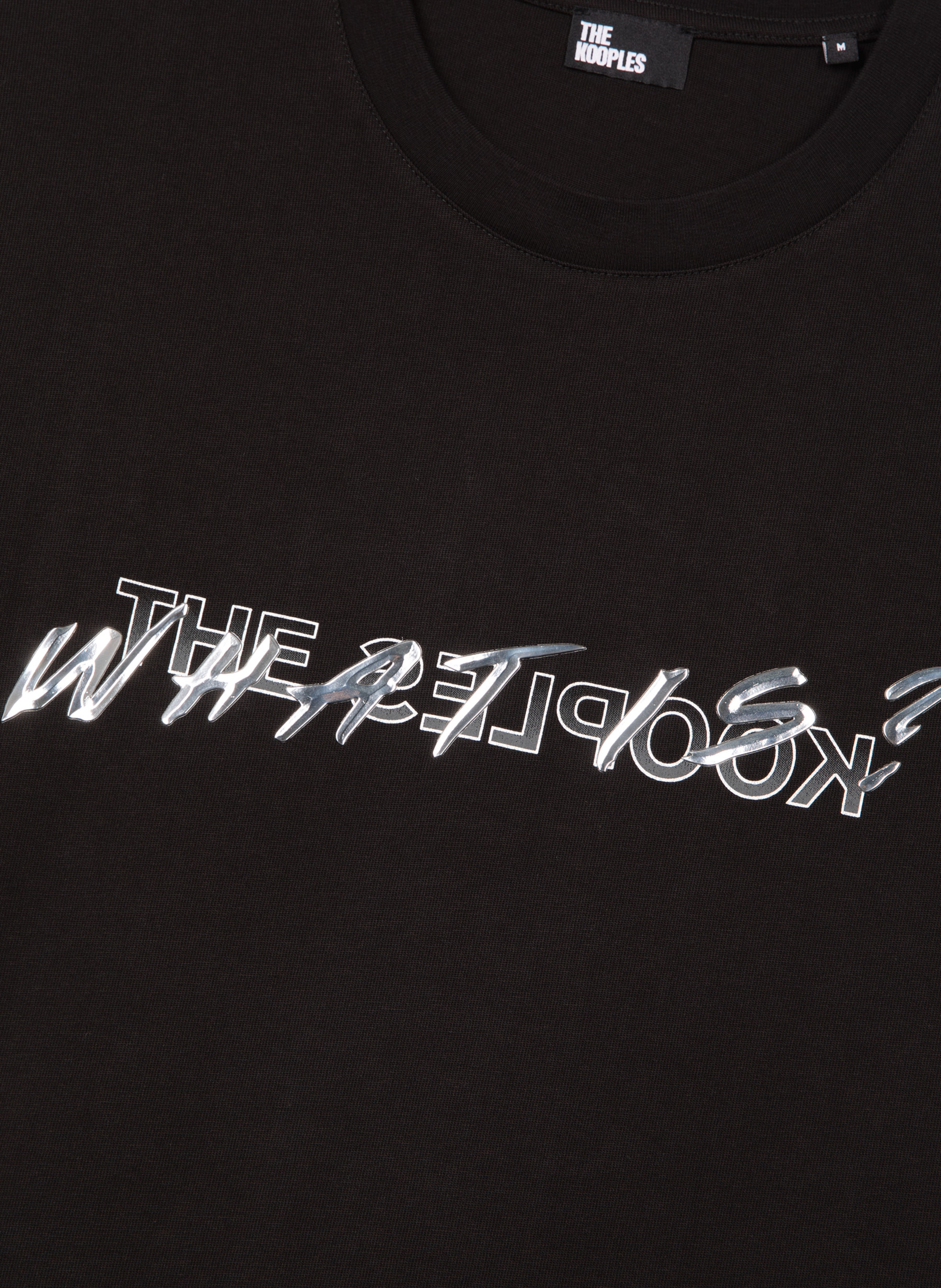 T-shirt what is métallique THE KOOPLES Noir