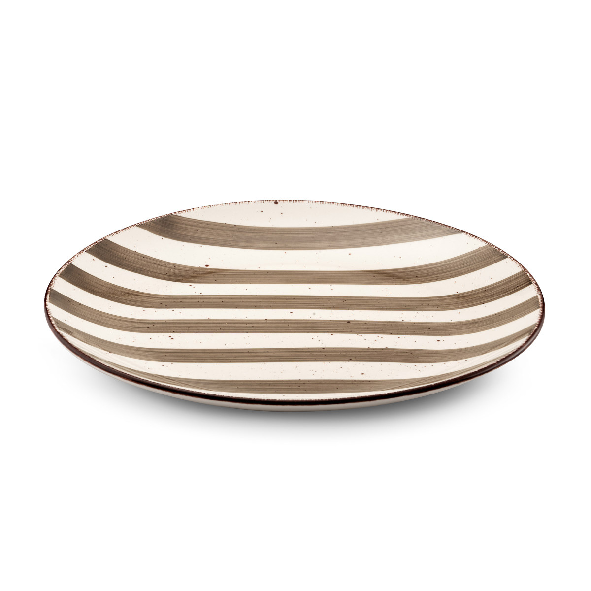 Rivage - assiette plate 27 cm (lot de 6) MEDARD DE NOBLAT Marron