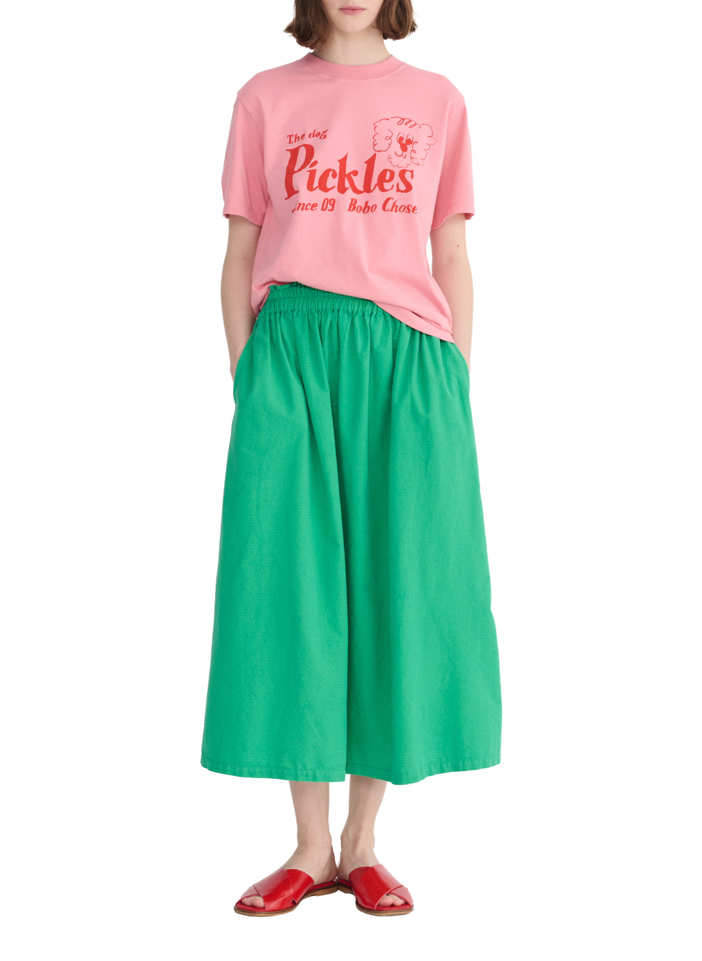 Printed cotton T-shirt BOBO CHOSES Pink