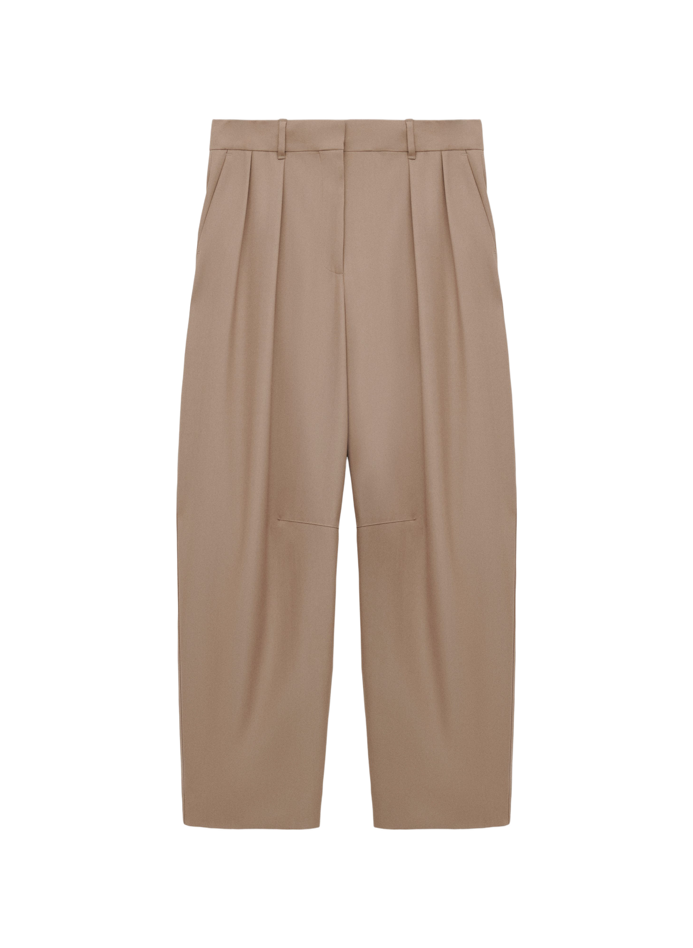 Pantalon tailleur barrel en laine LOEWE Beige
